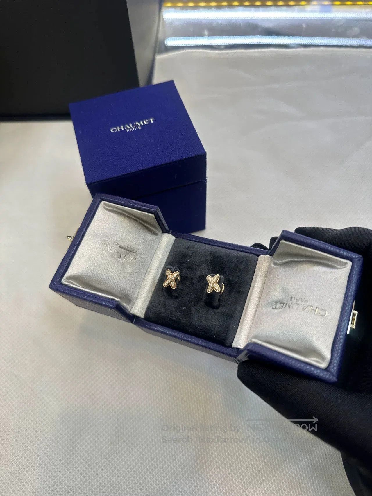 Japanese Brand Chaumet New Rose Gold Diamond Earrings. Size ONE SIZE - 2 Thumbnail
