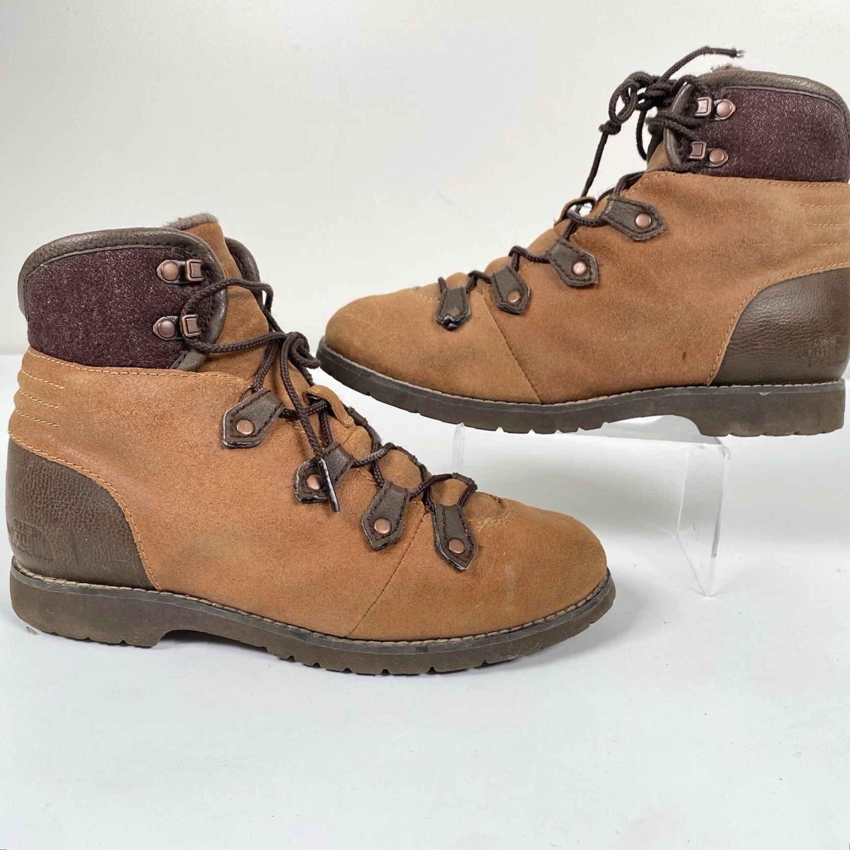 The North Face The North Face Boots Womens Size 7.5 Brown Leather Lace Up Round Waterproof Casual Ankle M Womens Size US 8 / IT 38 - 5 Thumbnail