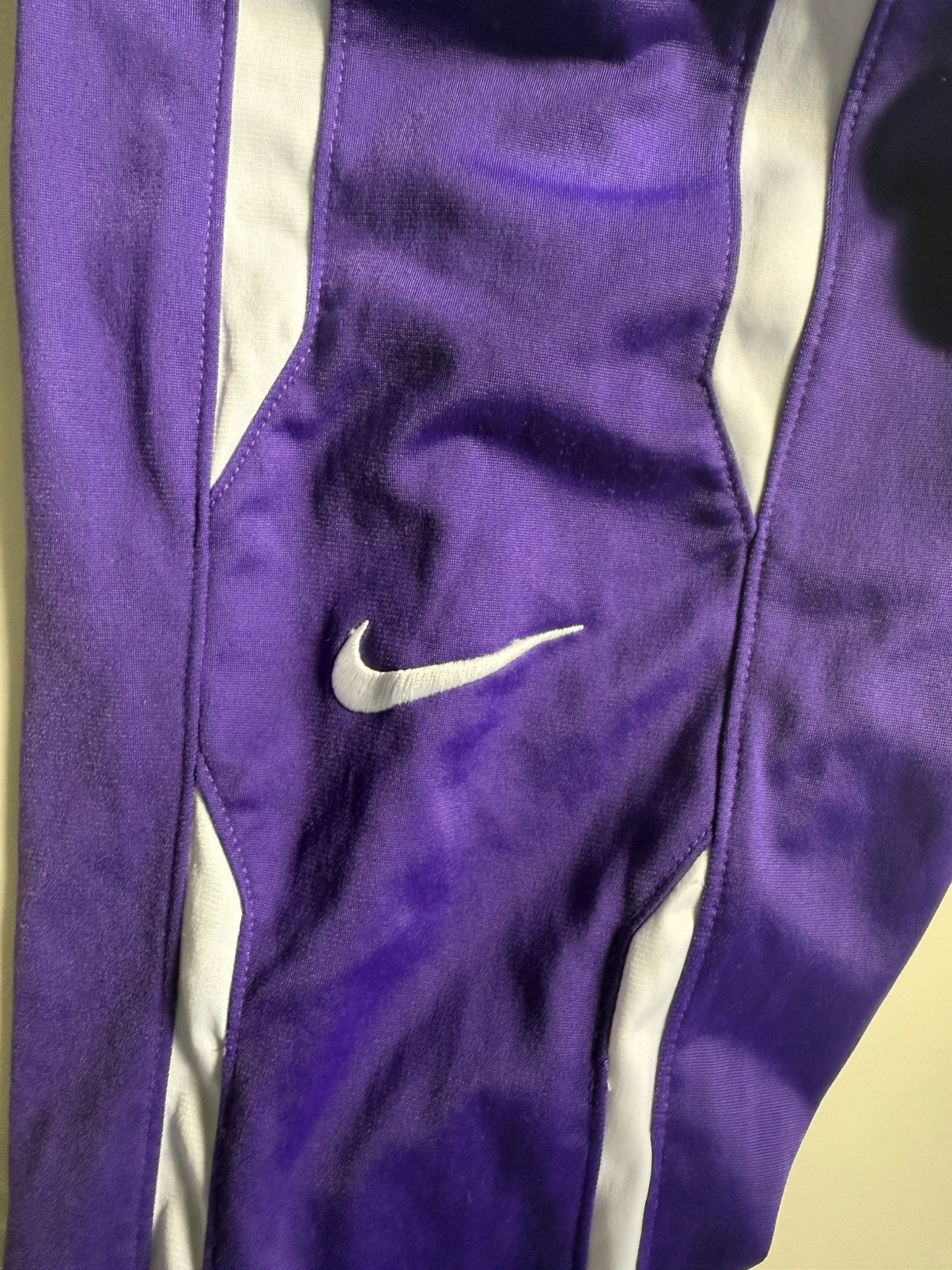 Nike Vintage Nike Purple Track Joggers Size US 33 - 2 Thumbnail