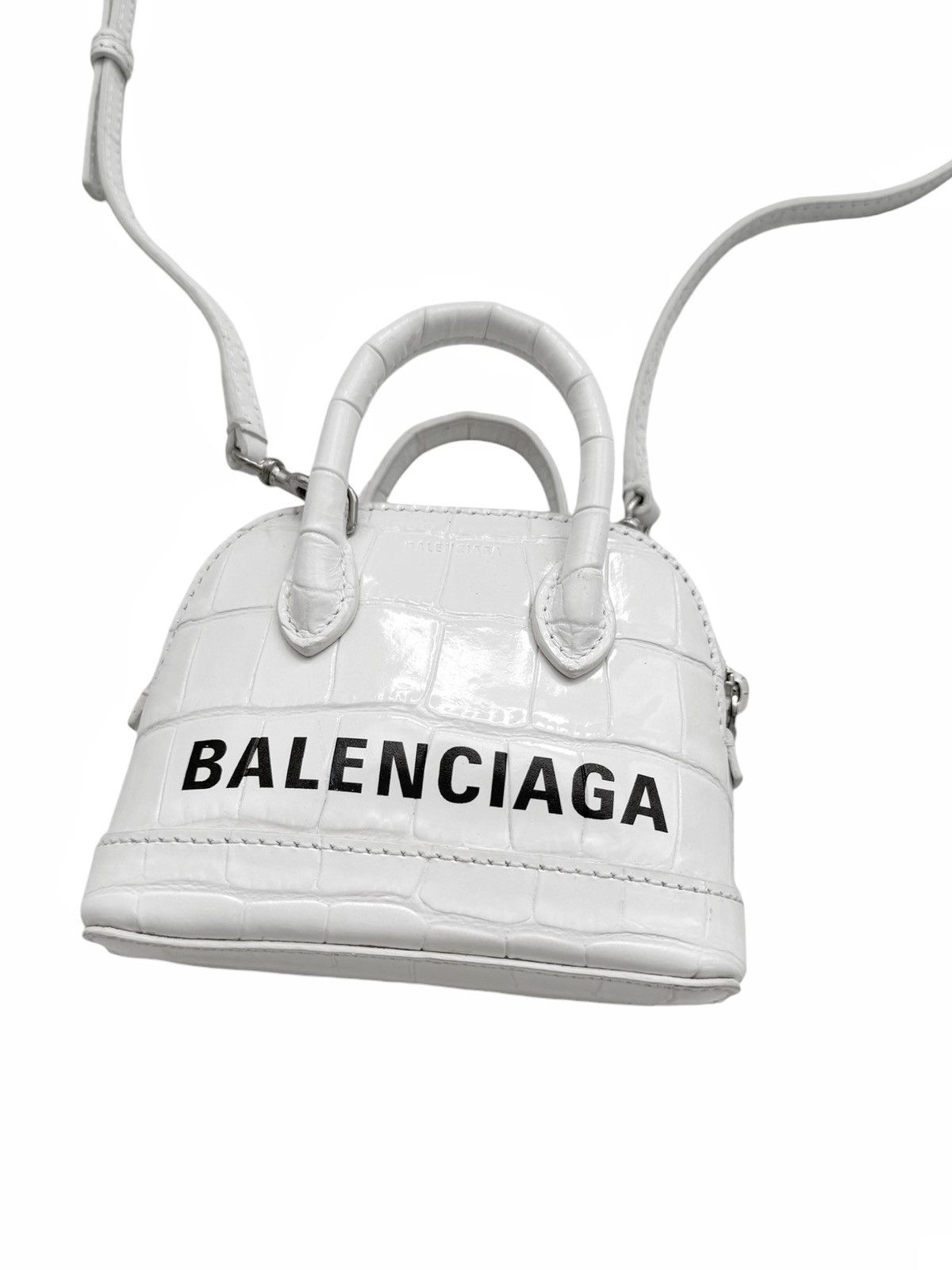 Balenciaga Croc XXS White Embossed Bag Size ONE SIZE - 2 Thumbnail