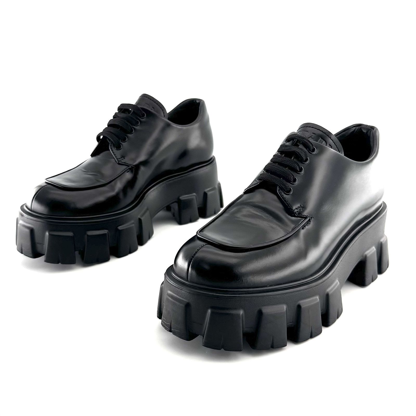 Prada Prada Monolith Leather Platform Shoes Size 36 Size US 6 / IT 36 - 1 Thumbnail
