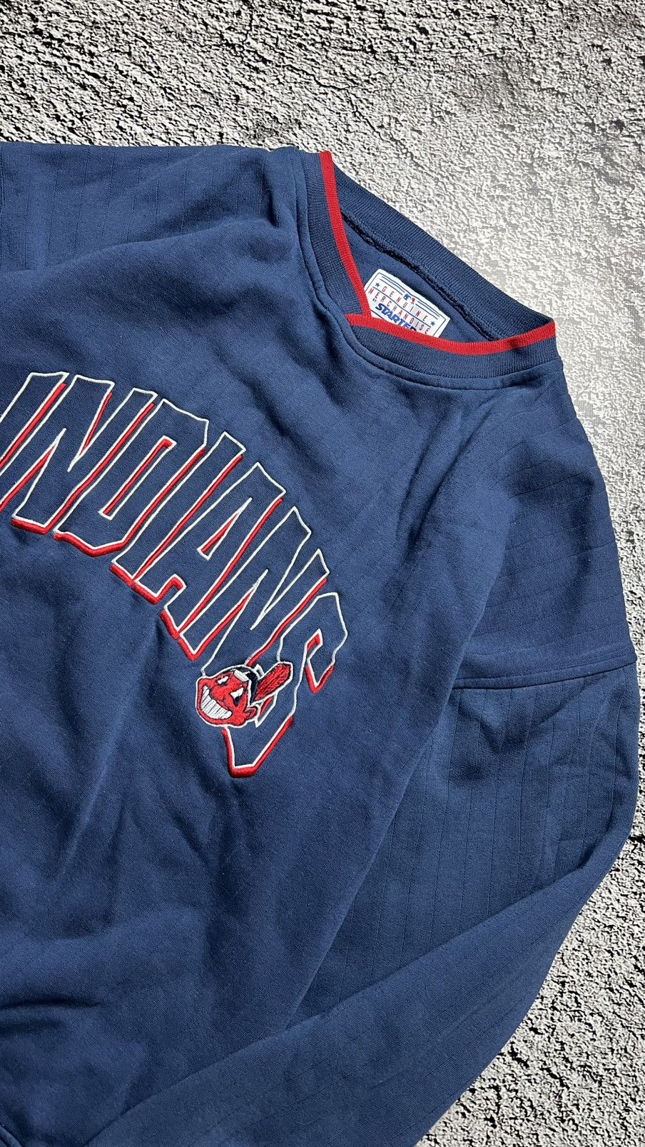Starter VTG 90’s Cleveland Indians MLB starter vintage sweatshirt Size US L / EU 52-54 / 3 - 2 Thumbnail