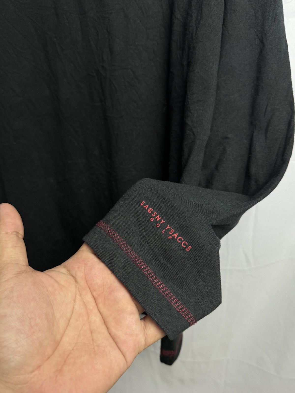 Japanese Brand × Y's for Men × Yohji Yamamoto Yohji Yamamoto Black Long Sleeve Y'saccs Size US L / EU 52-54 / 3 - 4 Thumbnail