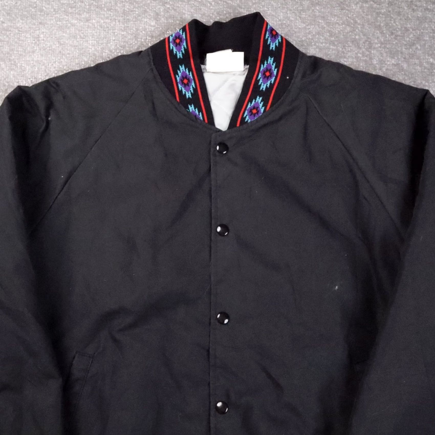 Vintage VINTAGE Black Satin/Smooth Button Jacket 2XL Mens Size US XXL / EU 58 / 5 - 6 Thumbnail