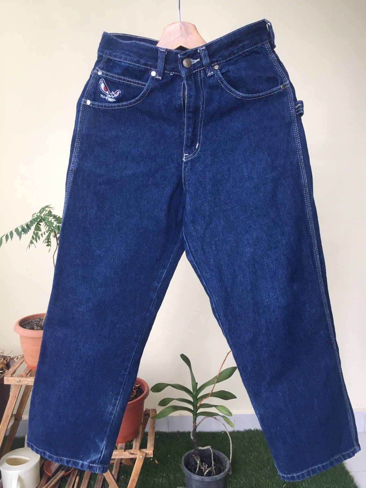 No Fear No Fear Worker Denim Embroidered Size US 28 / EU 44 - 4 Thumbnail