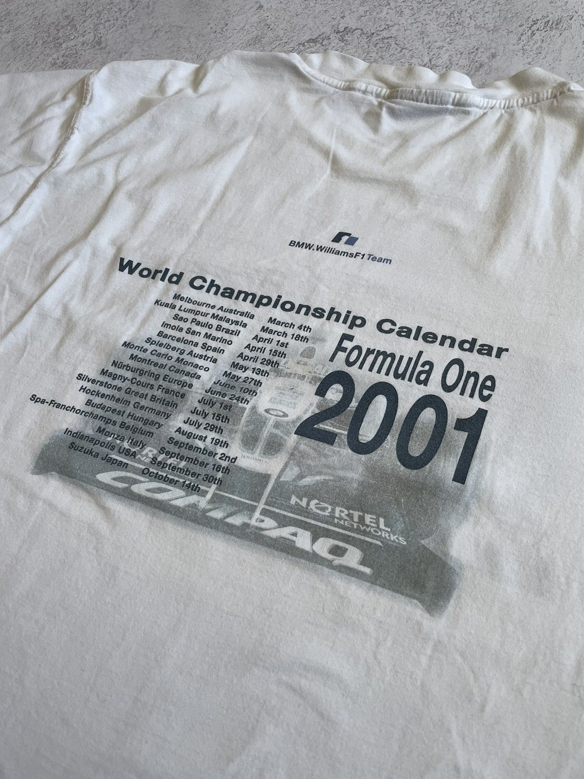 Vintage Formula One Vintage Racing T Shirt 2001 BMW WilliamsF1 Size US XXL / EU 58 / 5 - 4 Thumbnail