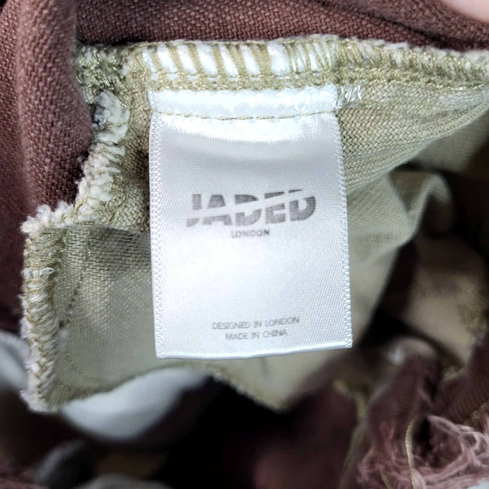Jaded London JADED LONDON Women's Boyfriend Fit patchwork denim Jeans Size 25 Stains Regular Blue Denim Jeansboys? Size 42" / US 20 - 4 Thumbnail