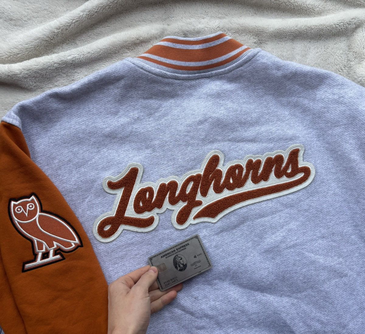 October's Very Own OVO x Texas Longhorns Varsity Jacket 3XL Size US XXL / EU 58 / 5 - 2 Thumbnail