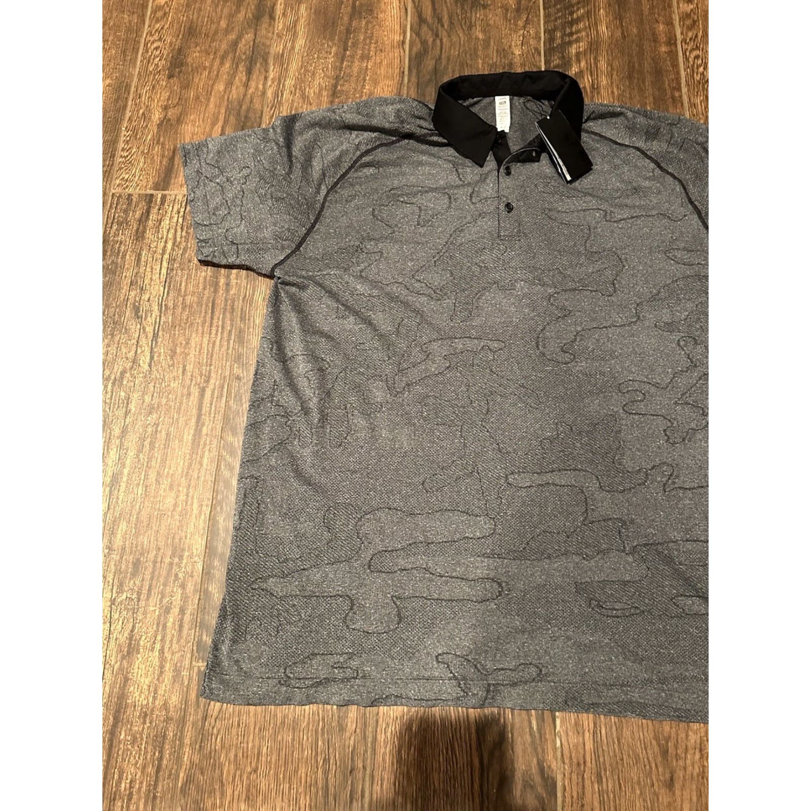 Vintage UNRL Camo Knit Golf Polo Shirt 2XL Black Mens Size US XXL / EU 58 / 5 - 3 Thumbnail
