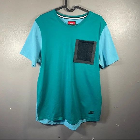 Nike Nike Tech Hypermesh Teal Mesh Pocket T Shirt Size US L / EU 52-54 / 3 - 1 Thumbnail