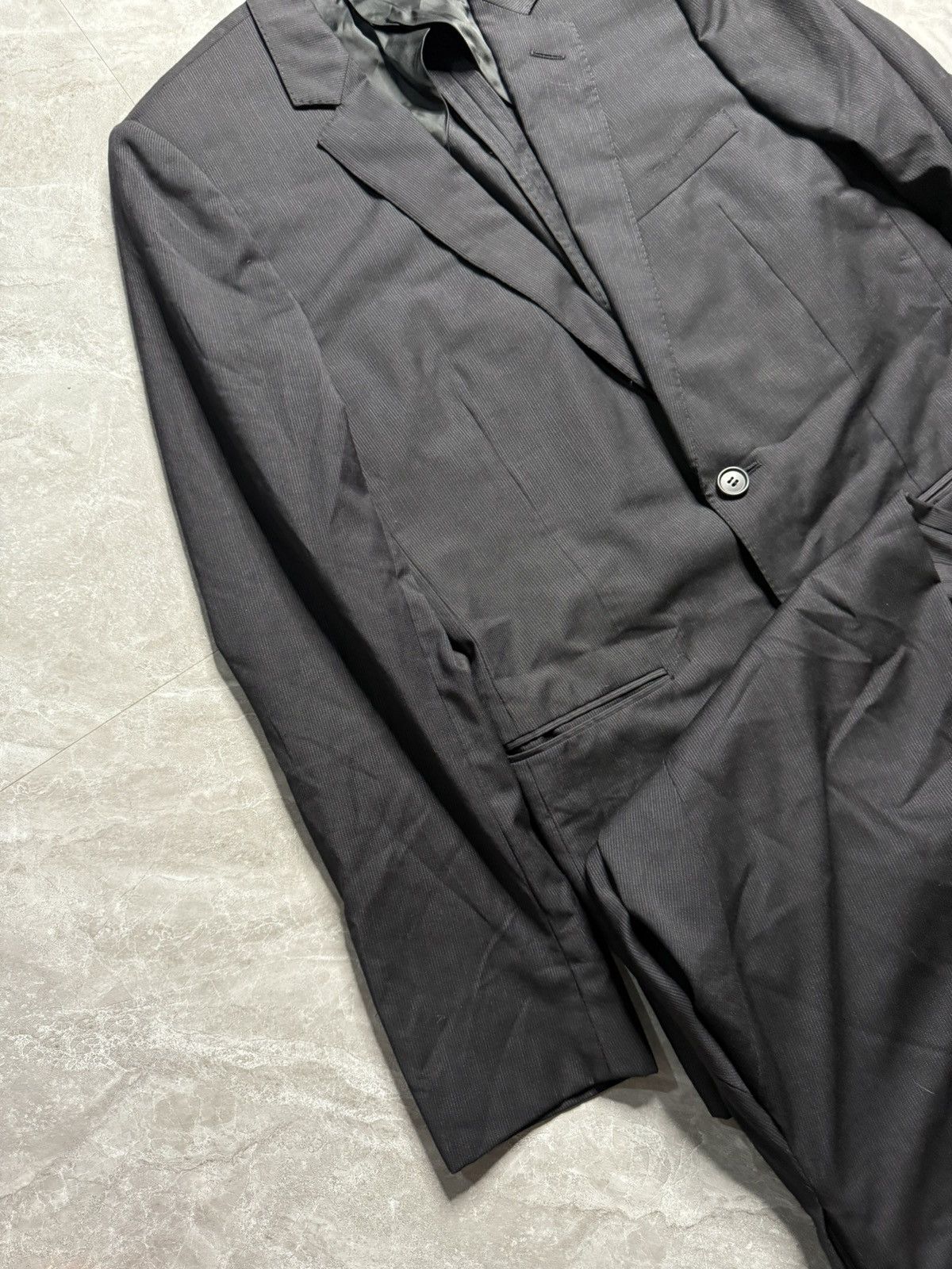 Dior Dior By Hedi Slimane S/S 06 Pinstripe Slim 2B Suit Size 50S - 4 Thumbnail