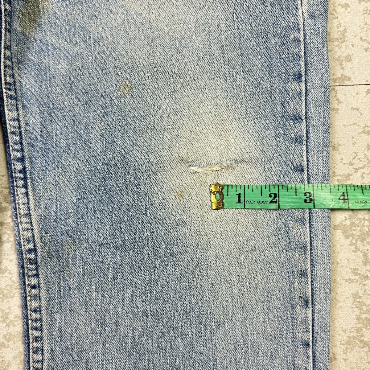 If Six Was Nine × Levi's × Vintage 💥Vintage 90s Levis 503 Distressed Light Blue Jean Size US 34 / EU 50 - 7 Thumbnail