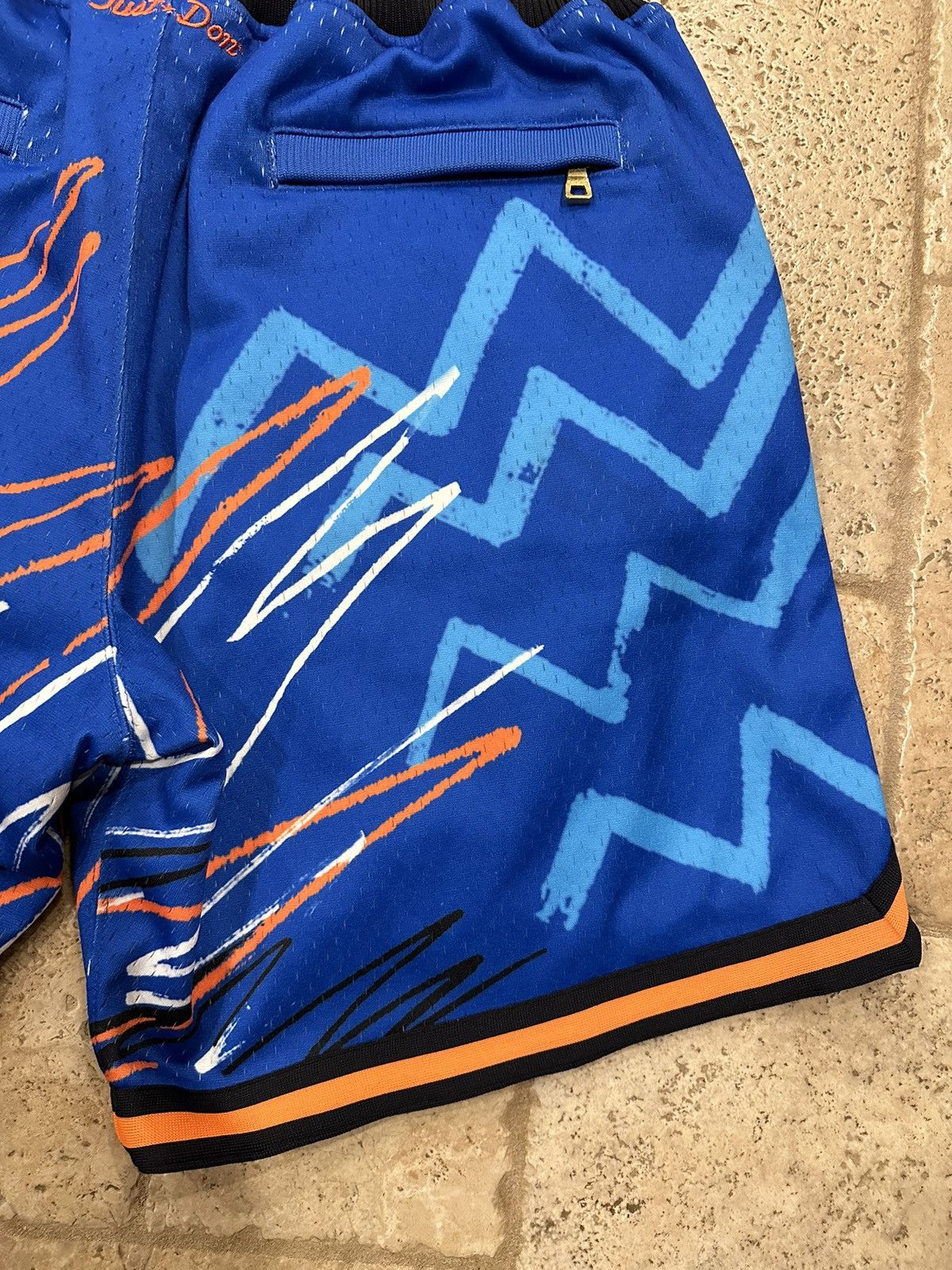 Just Don Just Don x Mitchell & Ness New York Knicks Scribble Shorts Size US 34 / EU 50 - 4 Thumbnail