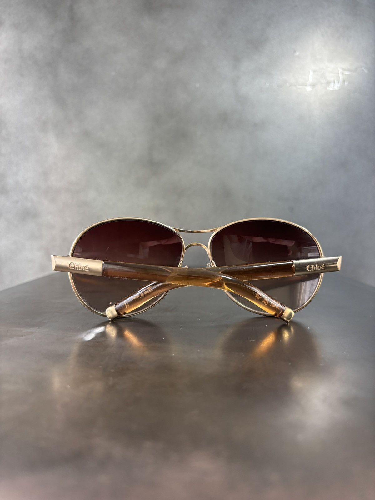 Chloe × Vintage 2000s Chloe Sunglasses Y2K Vintage Aviators LVMH Sparkle Size ONE SIZE - 20 Thumbnail