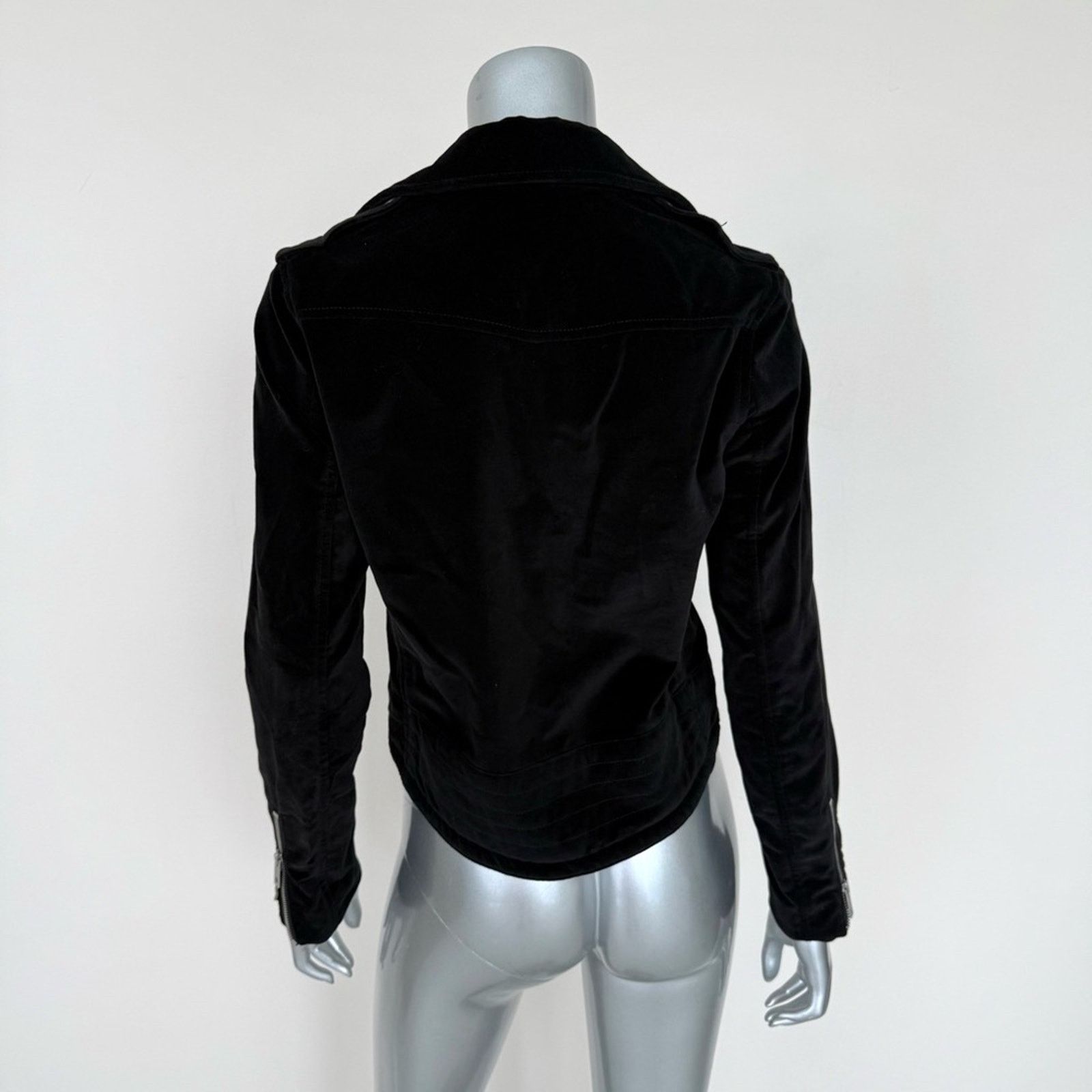 Rag & Bone Rag&bone women velvet moto jacket size XS Retail 390$ Size XS / US 0-2 / IT 36-38 - 4 Thumbnail