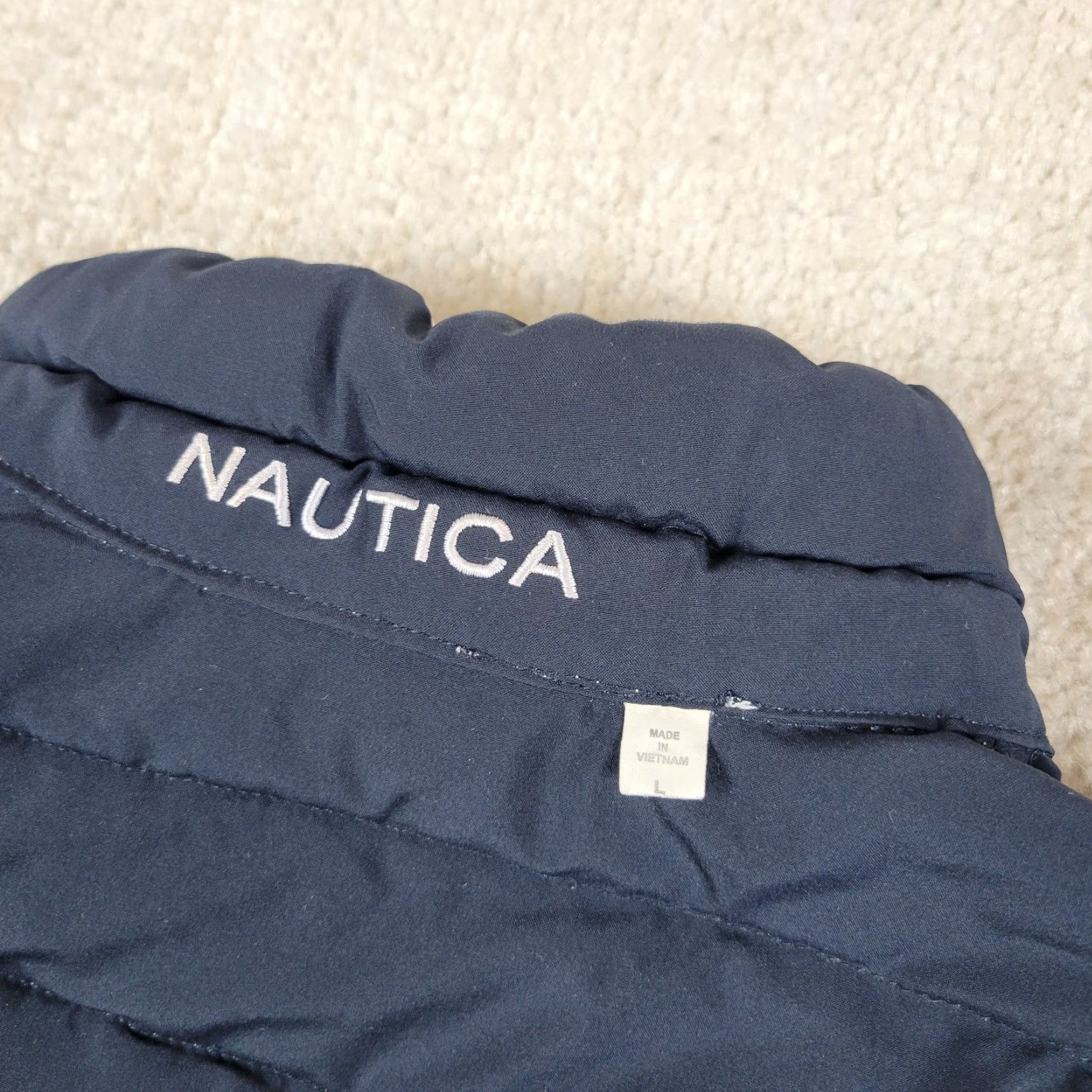 Nautica Nautica Reversible Puffer Jacket Mens L Multicolor Zip Full Lightweight Quilted Winter Fall Size US L / EU 52-54 / 3 - 5 Thumbnail
