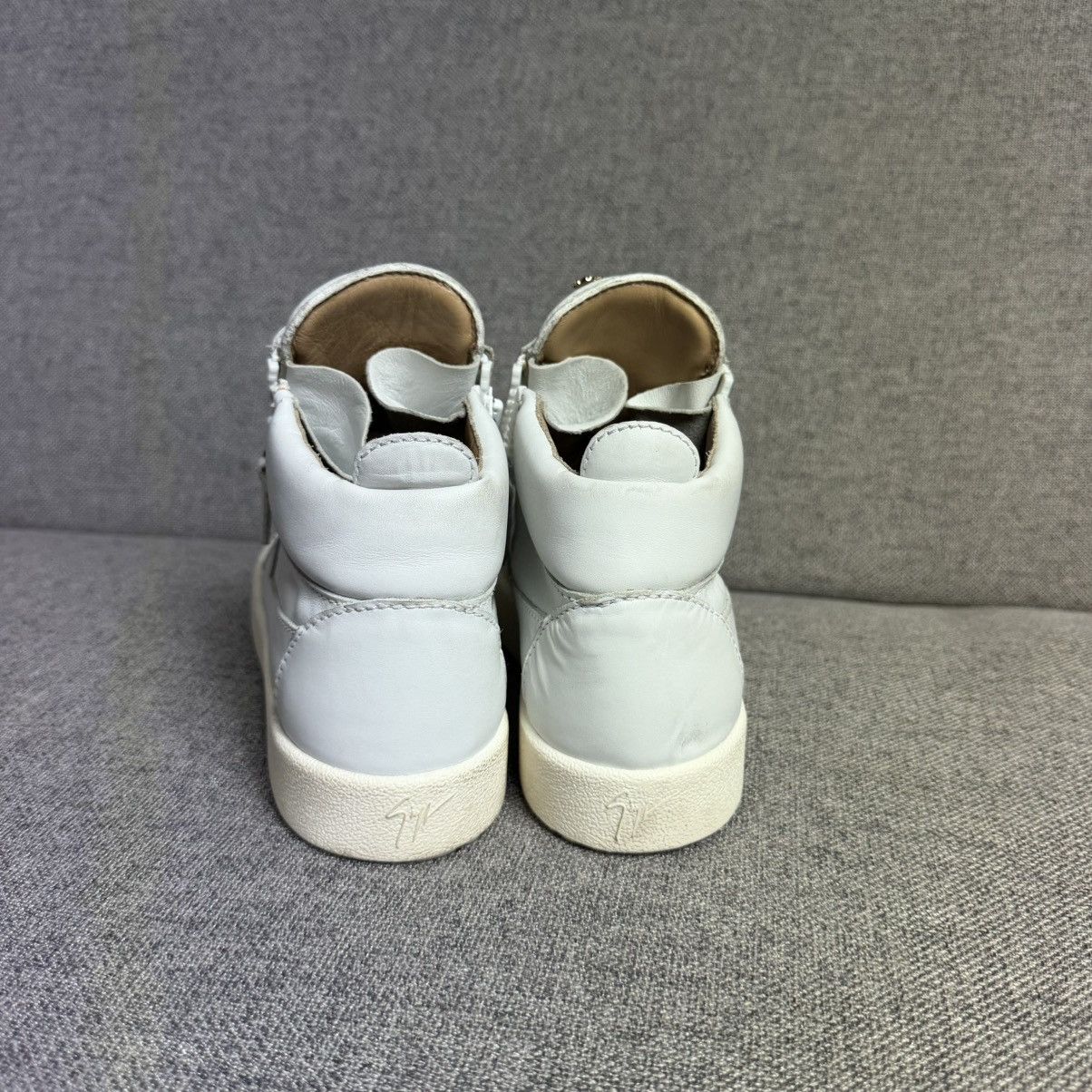 Giuseppe Zanotti Giuseppe Zanotti Leather Hi Top Sneakers Size US 6.5 / EU 39-40 - 9 Thumbnail