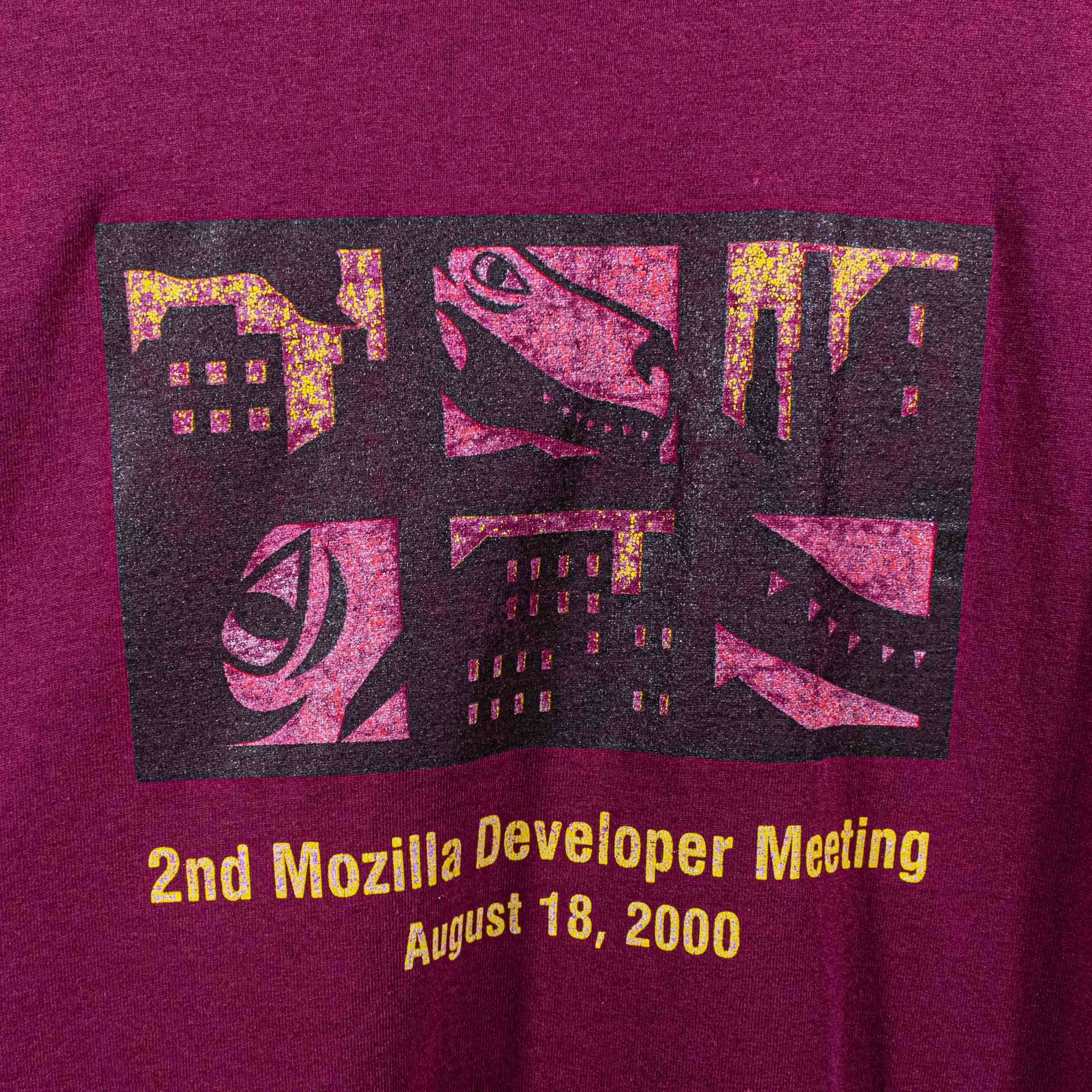 Vintage 2nd Mozilla Developer Meeting T-Shirt Internet Tech Software Size US XL / EU 56 / 4 - 4 Thumbnail