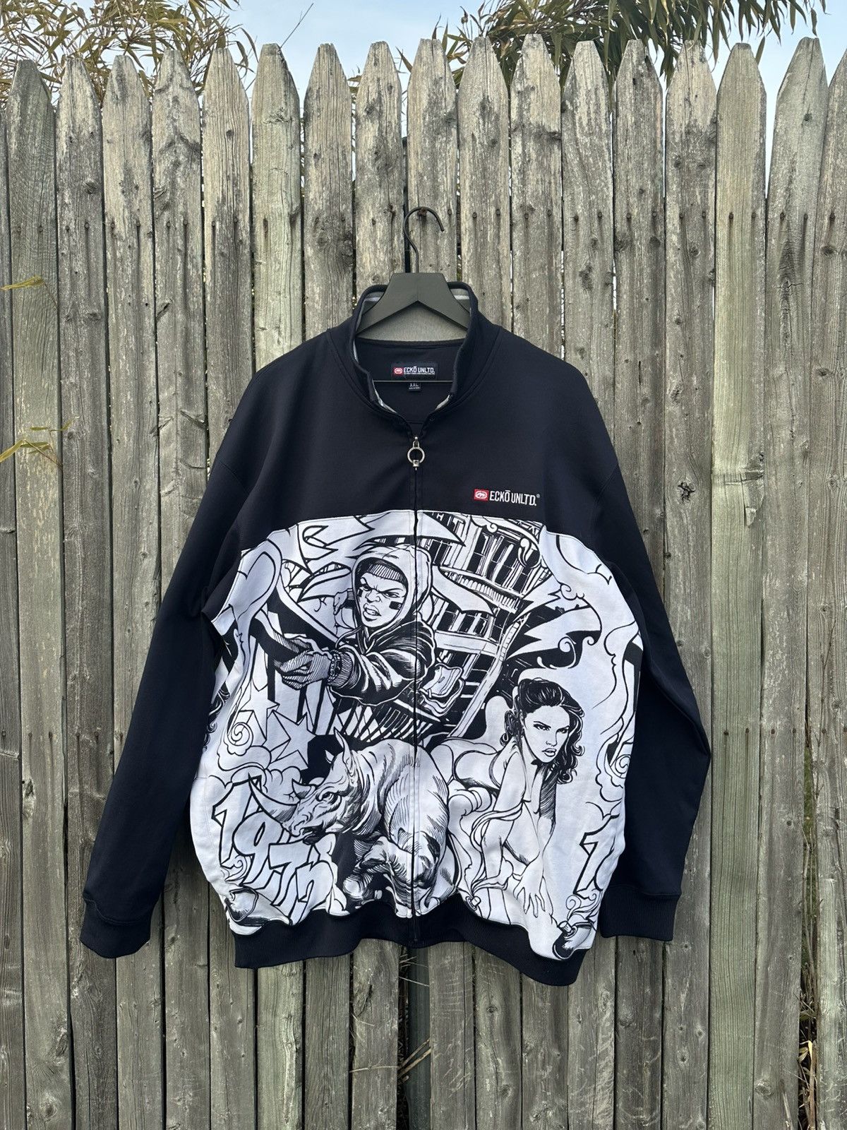 Ecko Unltd. Vintage Ecko unlimited graffiti jacket Size US XXL / EU 58 / 5 - 1 Thumbnail
