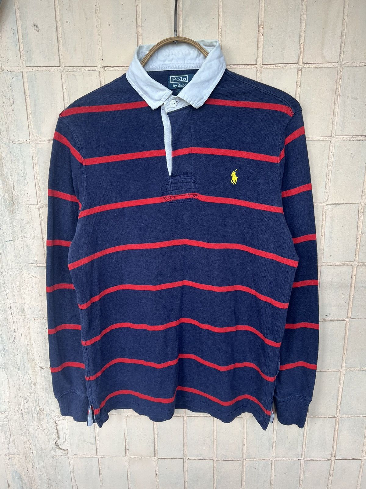 Polo Ralph Lauren Vintage 90s Polo Ralph Lauren Rugby Long Sleeve Shirt Size US S / EU 44-46 / 1 - 2 Thumbnail