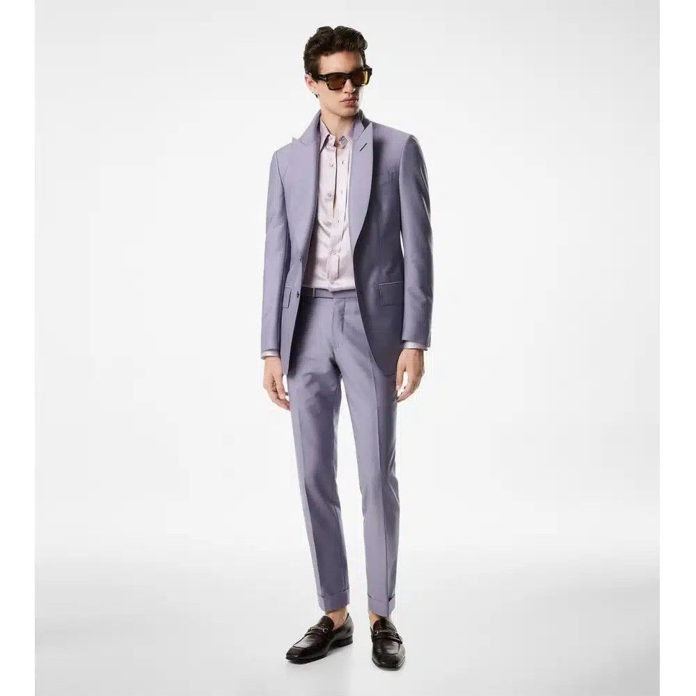 Tom Ford o1loc1c0825 JHAP04 Atticus Jacket in Lilac Size US XL / EU 56 / 4 - 2 Thumbnail