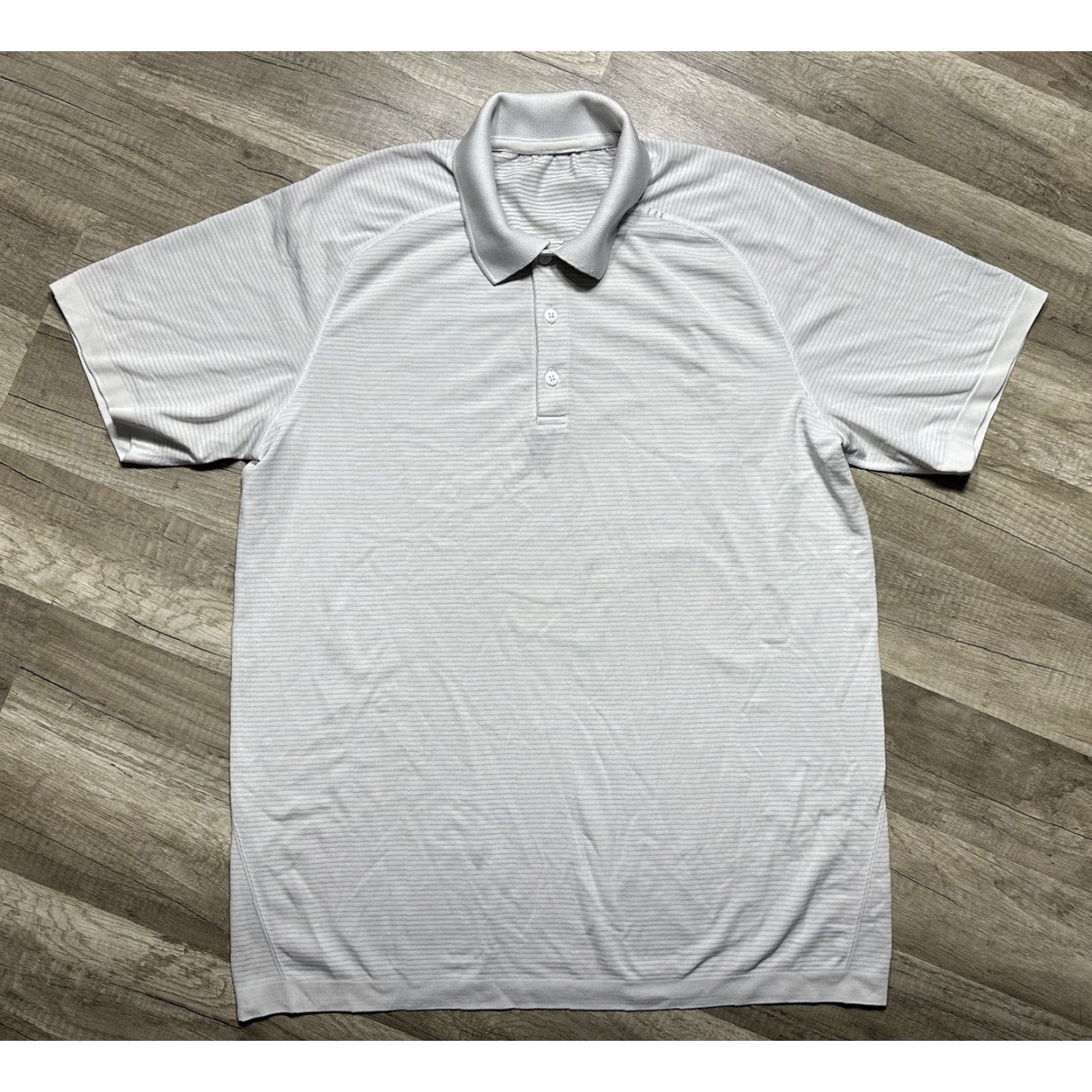 Lululemon Lululemon Polo Shirt Mens Size Large Golf Stretch Evolution White FLAW Glasses? Size US L / EU 52-54 / 3 - 2 Thumbnail
