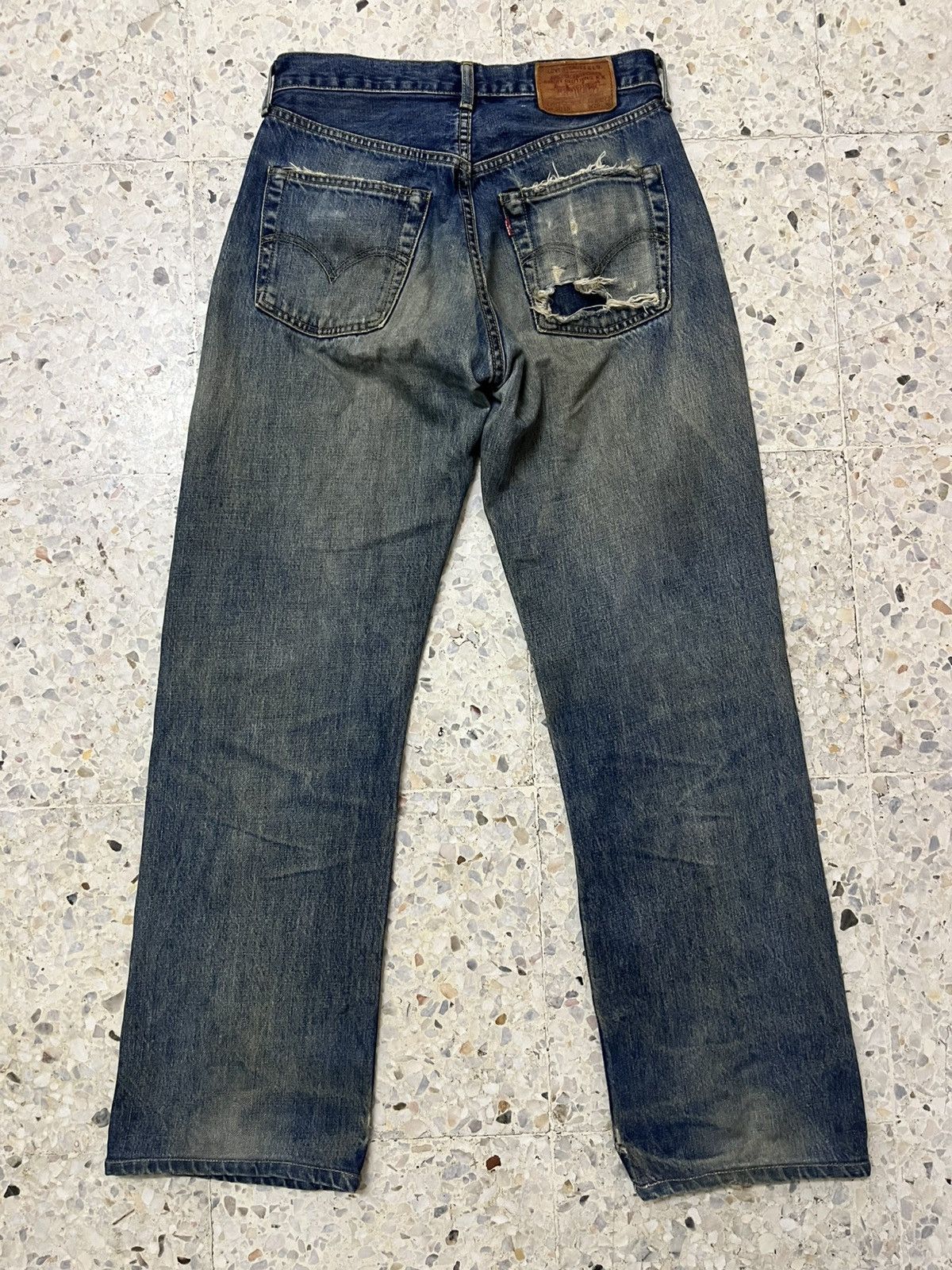 Levi's Vintage Clothing Levi’s 503B Vintage Selvedge Denim Heavy Fade Rare Size US 29 - 3 Thumbnail
