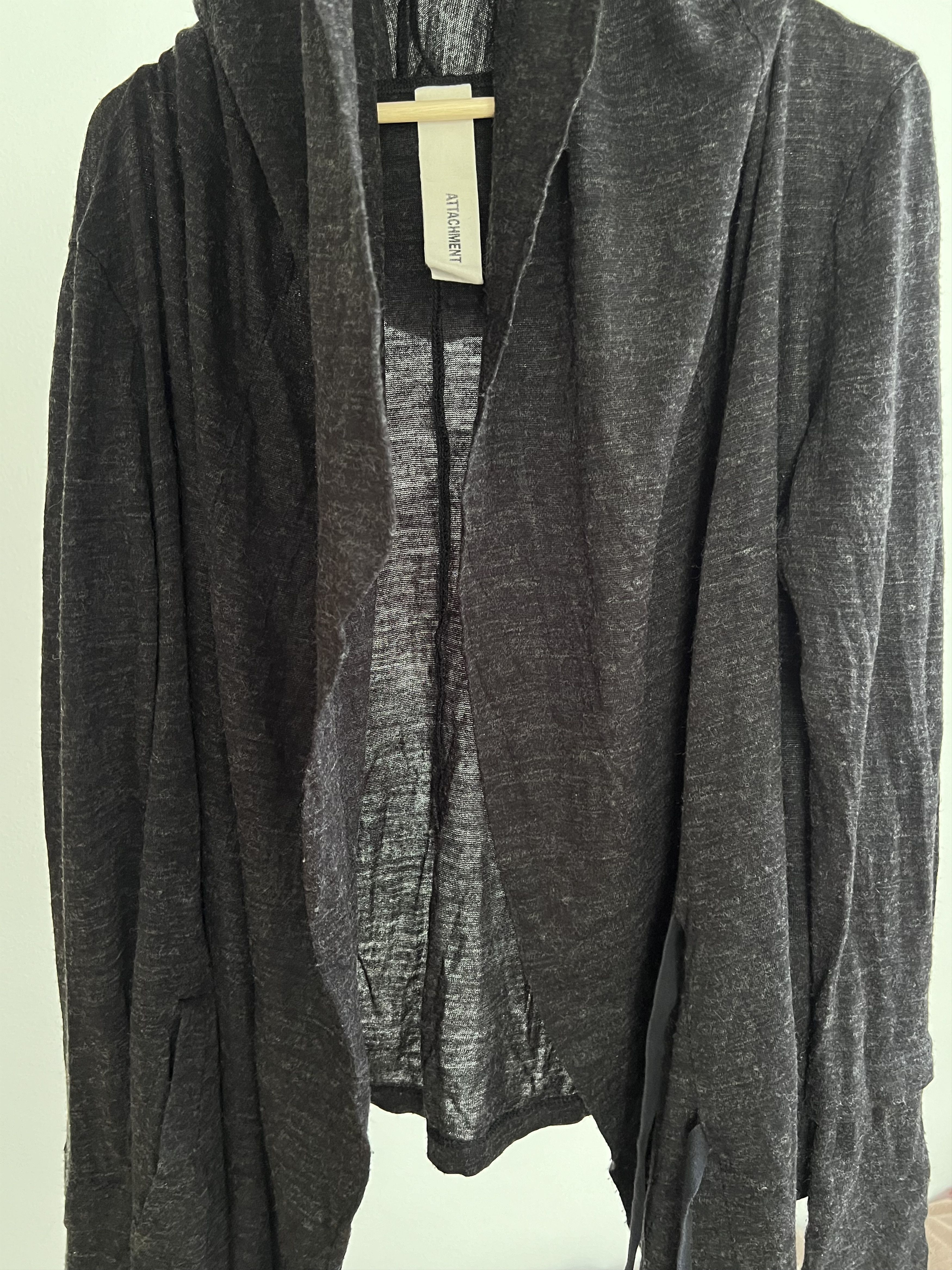 Attachment Attachment Kazuyuki Kumagai Stole Collar Thin Woll Cardigan Size US M / EU 48-50 / 2 - 11 Thumbnail