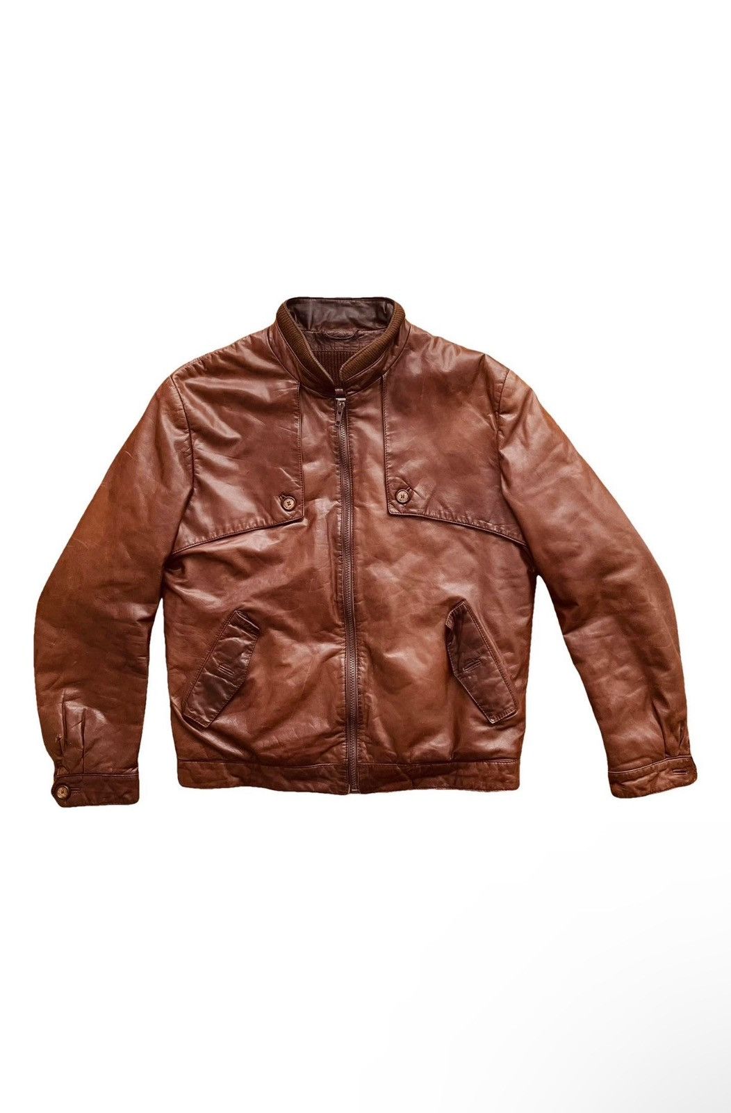 Vintage Christian Dior Monsieur Leather Jacket - Brown Rare