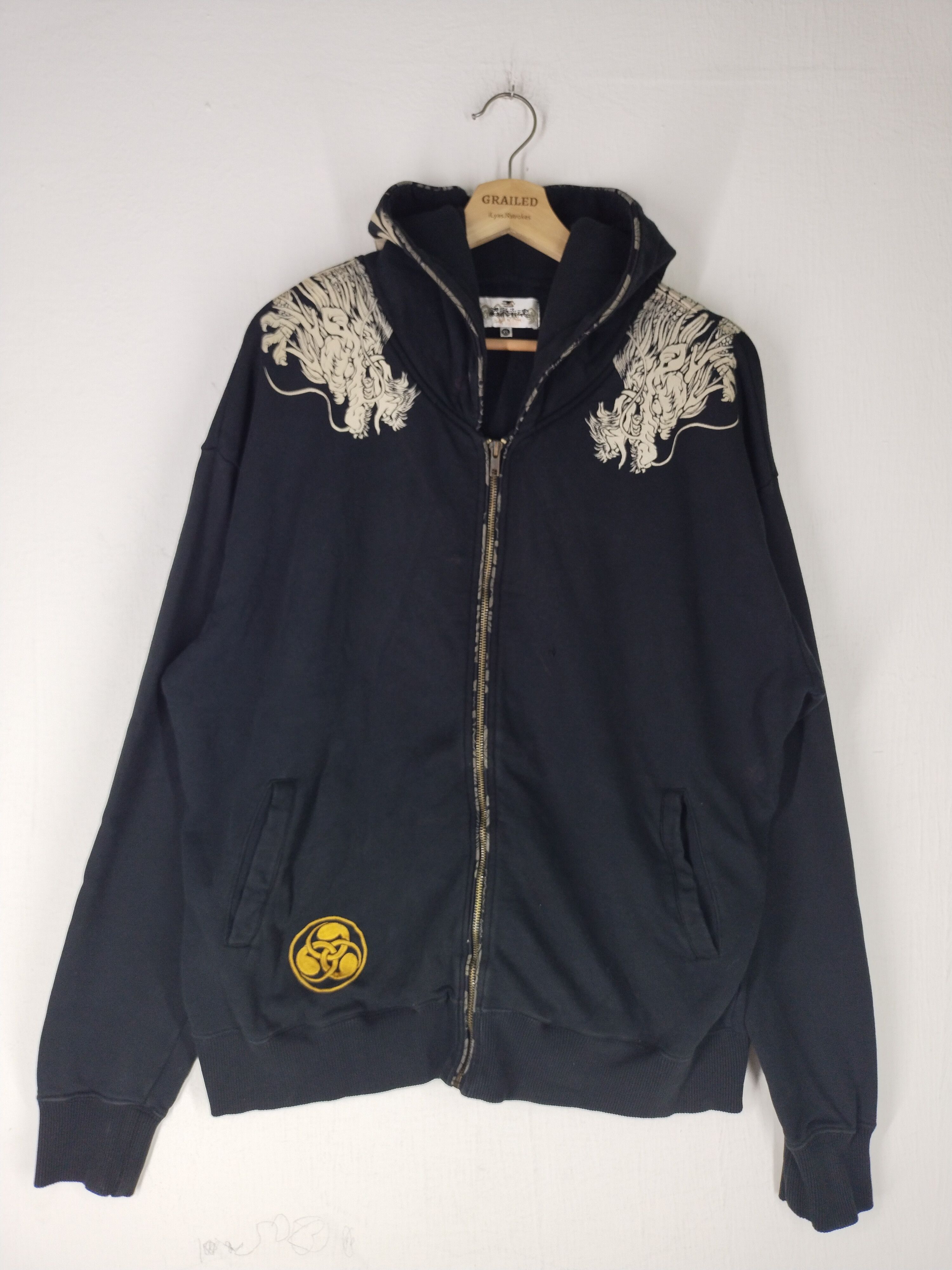 Karakuri Tamashii Vintage Karakuri Tamashi Japanese Design Embroidery Hoodie Size US XL / EU 56 / 4 - 4 Thumbnail