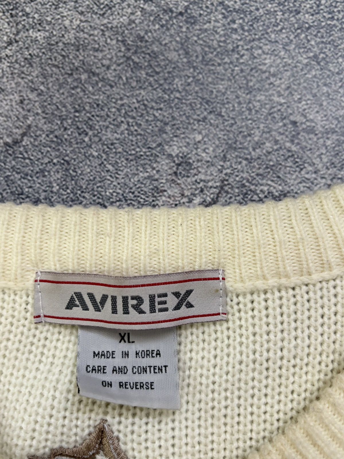 Avirex Vintage Avirex Tuskegee Airmen Leather Patch Sweater XL Size US XL / EU 56 / 4 - 5 Thumbnail