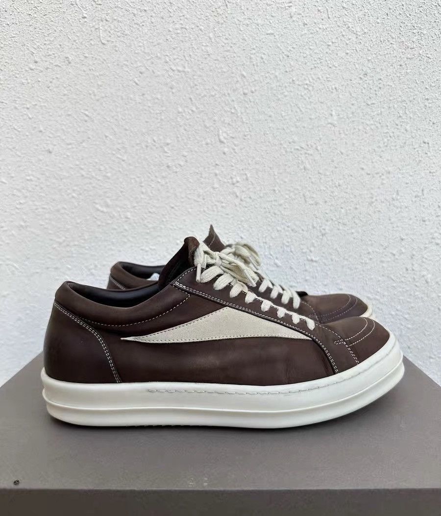 Rick Owens Rick Owens low-top brown white, earth tone Size US 8.5 / EU 41-42 - 2 Thumbnail