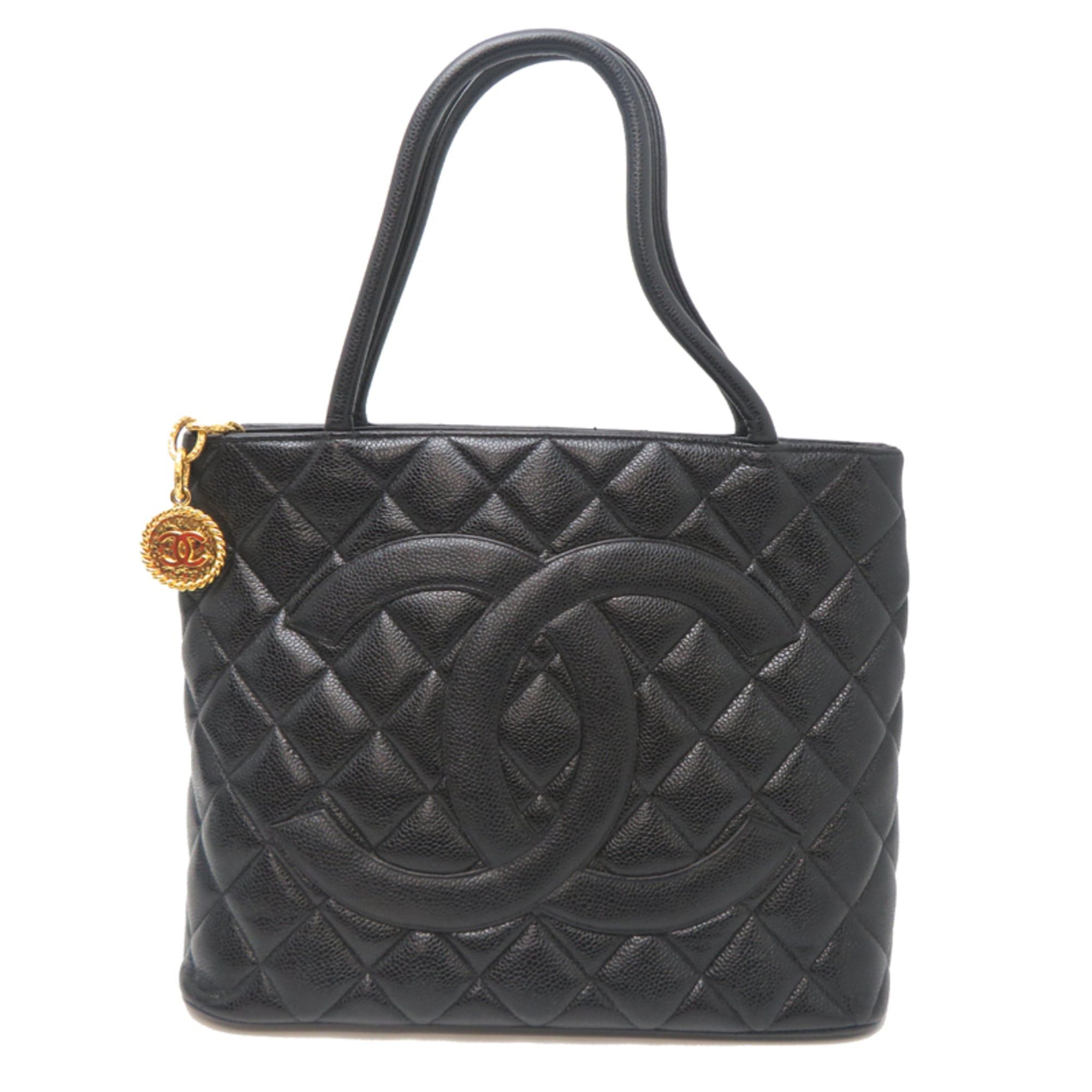 Chanel Chanel Reissue Tote Women's Handbag A01804 Caviar Leather Black Size ONE SIZE - 1 Thumbnail