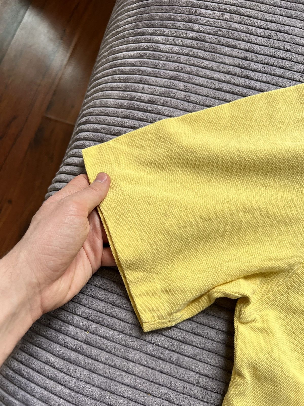 Burberry Vintage 80s Burberrys Vintage Yellow Polo Shirt XL Hype Size US XL / EU 56 / 4 - 5 Thumbnail