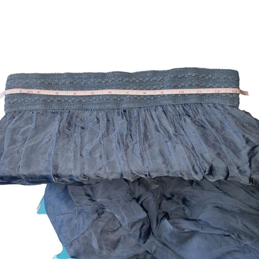 Designer CT328 Ladies 100% Blue Italian Silk Lined Maxi Skirt 28" Size 30" / US 8 / IT 44 - 5 Thumbnail
