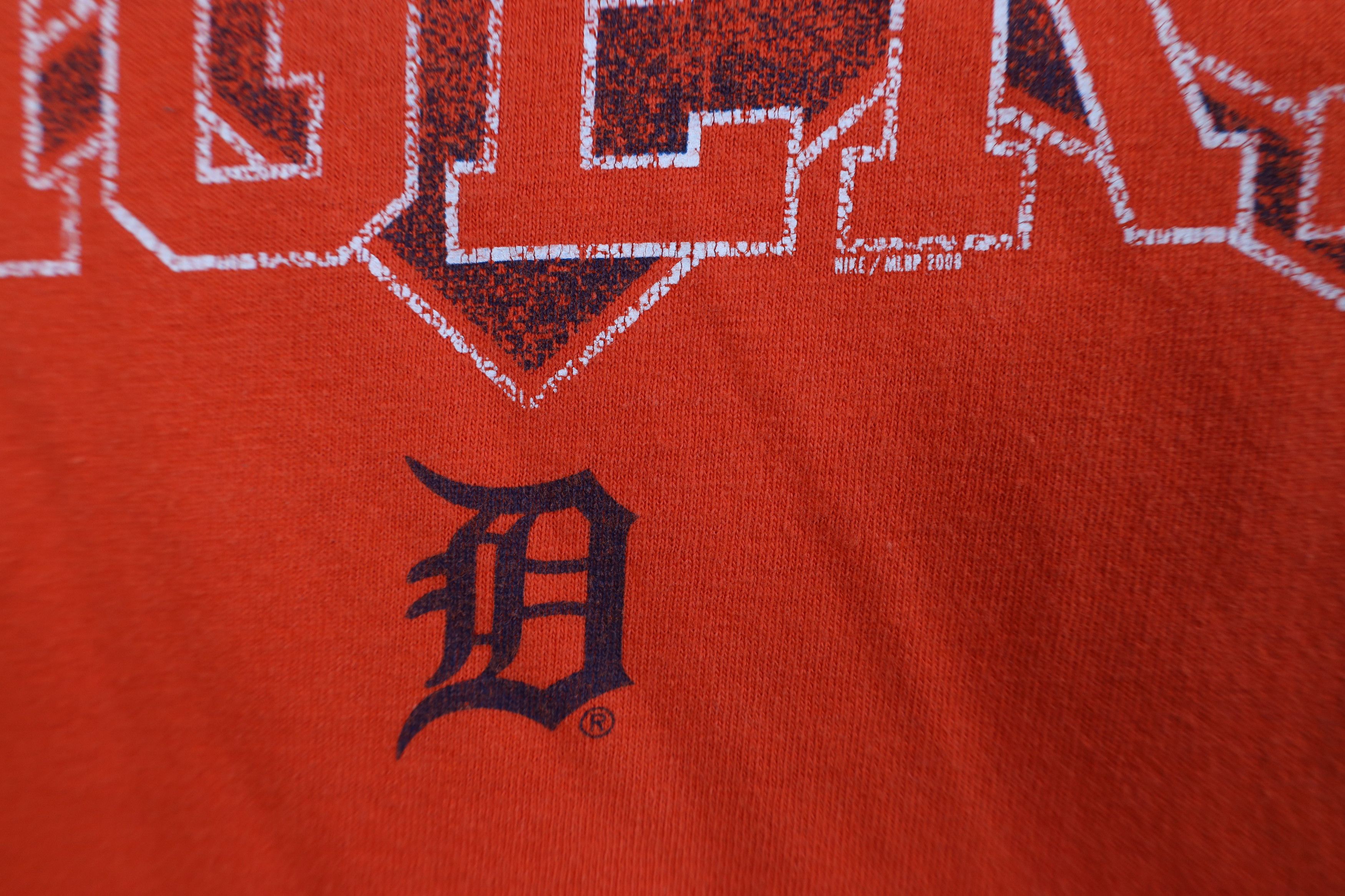 Nike Vintage Y2K Nike Swoosh Detroit Tigers Baseball T-Shirt Size US XL / EU 56 / 4 - 6 Thumbnail