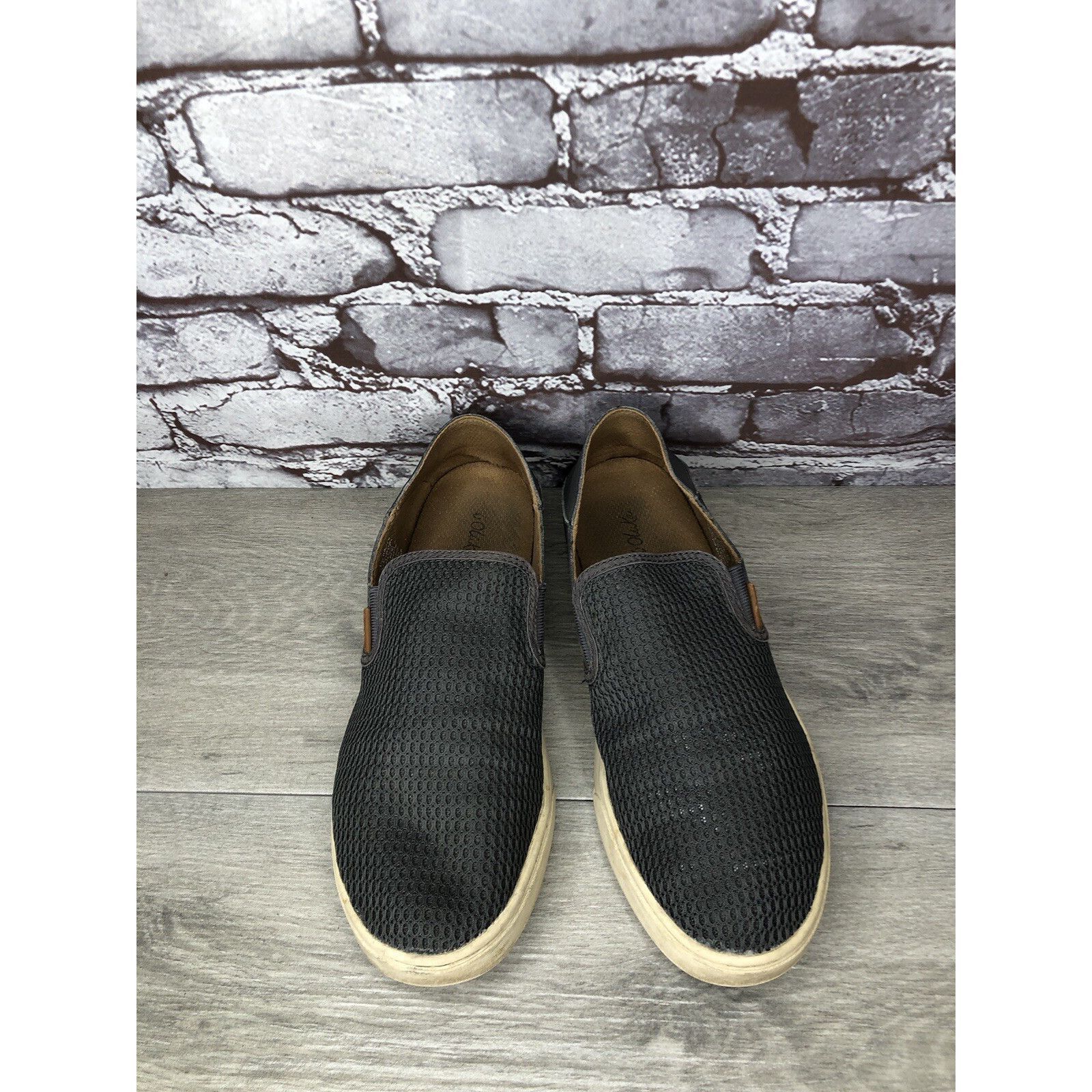 Olukai OluKai Pehuea Gray Textile Slip On Sneakers Beach Shoes Wome Size US 10 / IT 40 - 10 Thumbnail