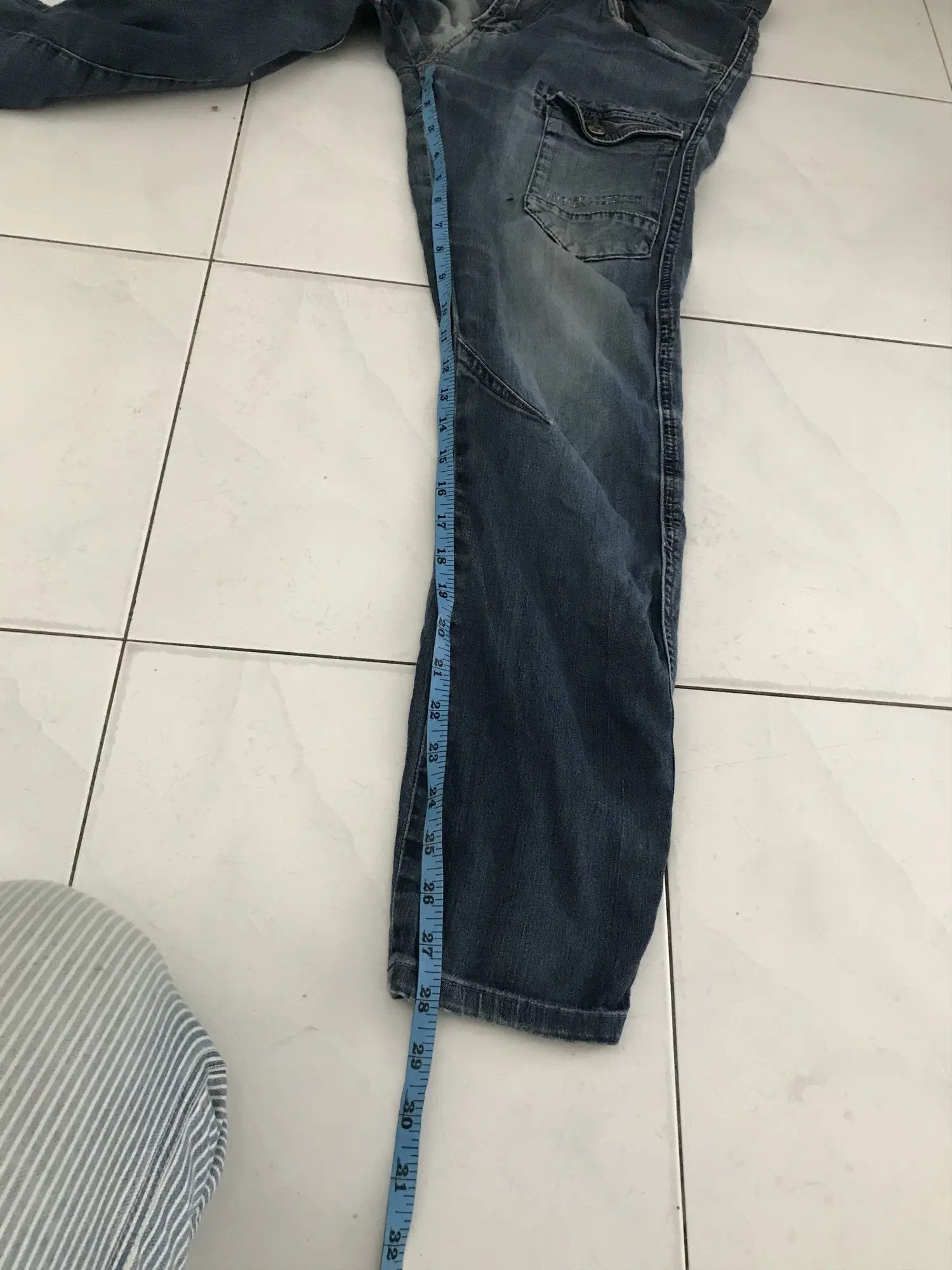 Japanese Brand Frontier Dagger Pocket Multipocket Denim Size US 31 - 5 Thumbnail