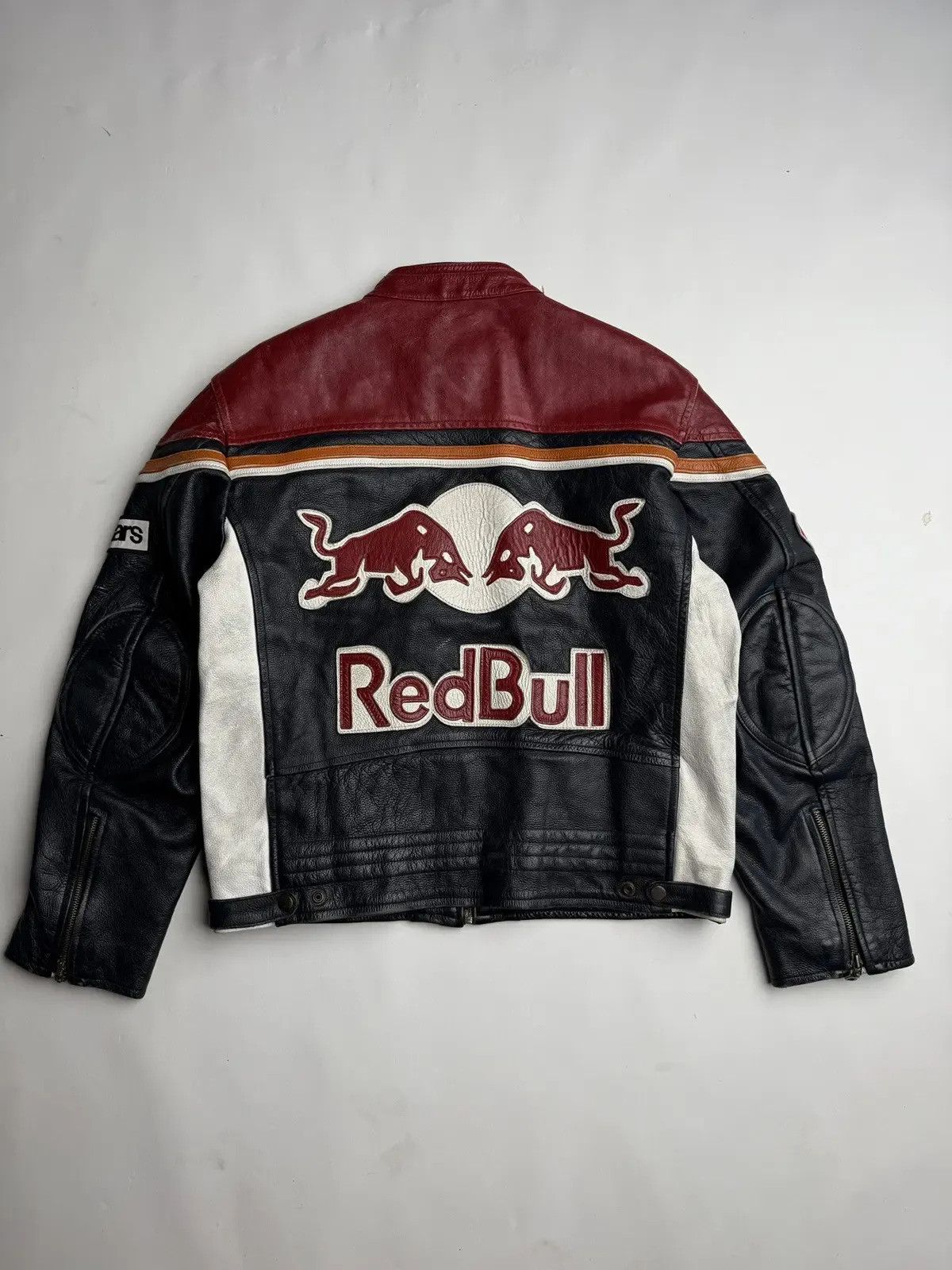 Red Bull Vintage Redbull Leather Jacket: MotoGp Biker Style Size US XL / EU 56 / 4 - 3 Thumbnail