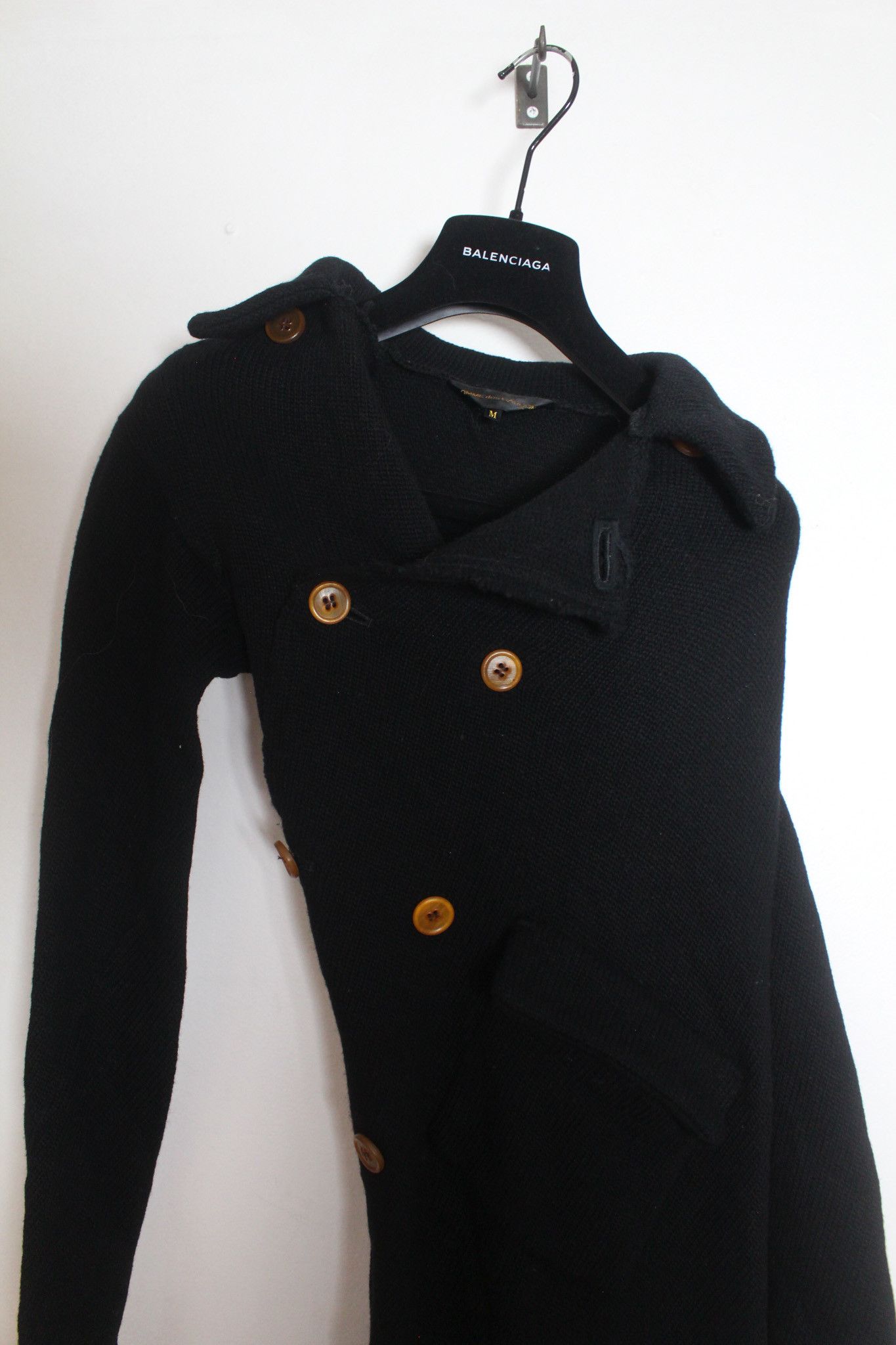 Comme des Garcons AD 2002 Aysmmetrical Deconstructed Double Breasted Wool Size M / US 6-8 / IT 42-44 - 3 Thumbnail