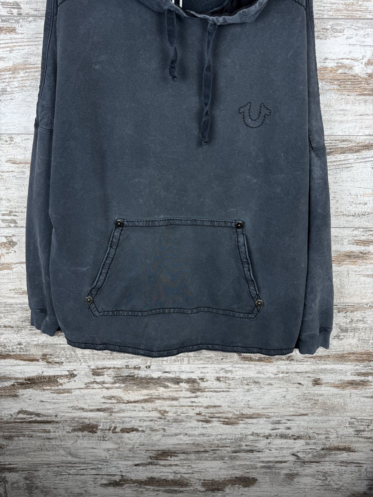 True Religion Vintage True Religion pullover hoodie made in USA faded y2k Size US XL / EU 56 / 4 - 4 Thumbnail