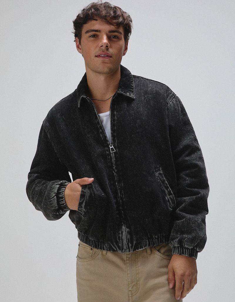 Tillys acid washed denim oversize bomber jacket Size US S / EU 44-46 / 1 - 2 Thumbnail