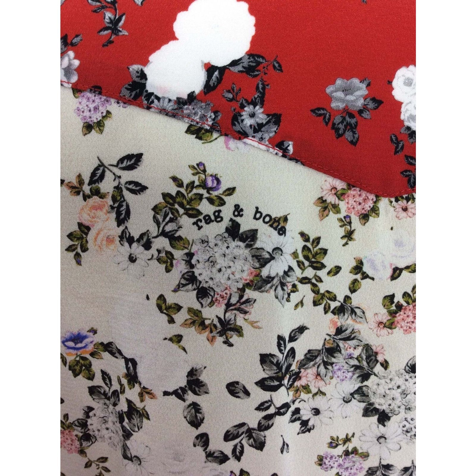 Rag & Bone Rag & Bone silk flower print western blouse as Xsmall Size XS / US 0-2 / IT 36-38 - 7 Thumbnail