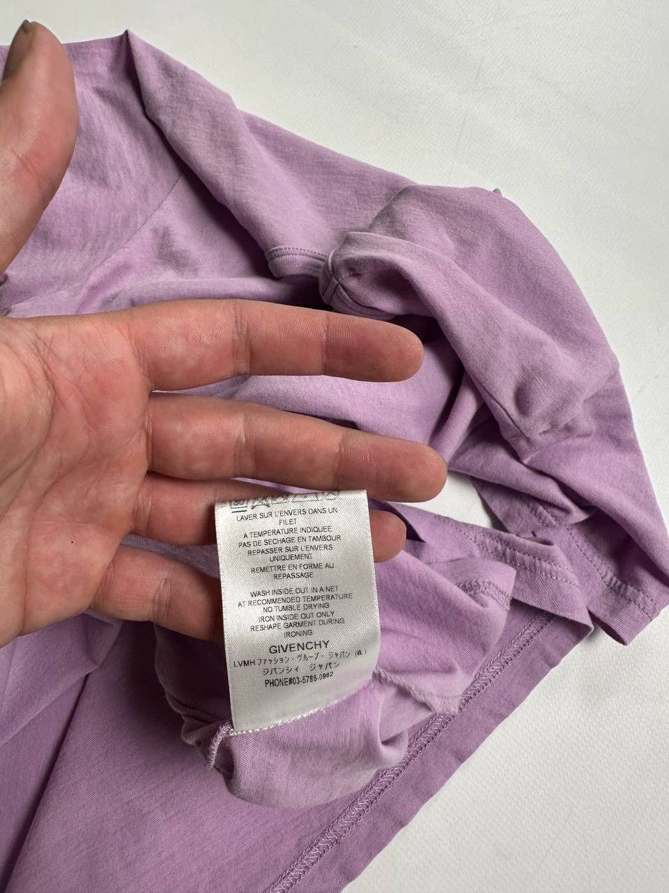 Givenchy Givenchy distress logo Women’s T shirt Purple Size S / US 4 / IT 40 - 8 Thumbnail