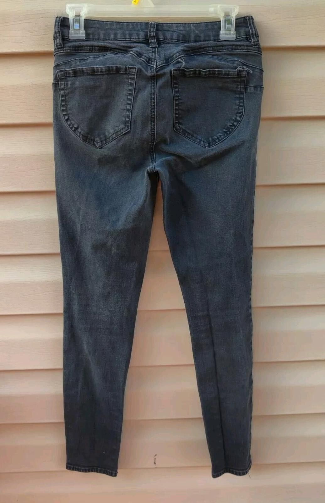 Other Refuge Jeans 8 Faded Black Stretch Denim Taper Leg 5 Pocke Size 30" / US 8 / IT 44 - 4 Thumbnail