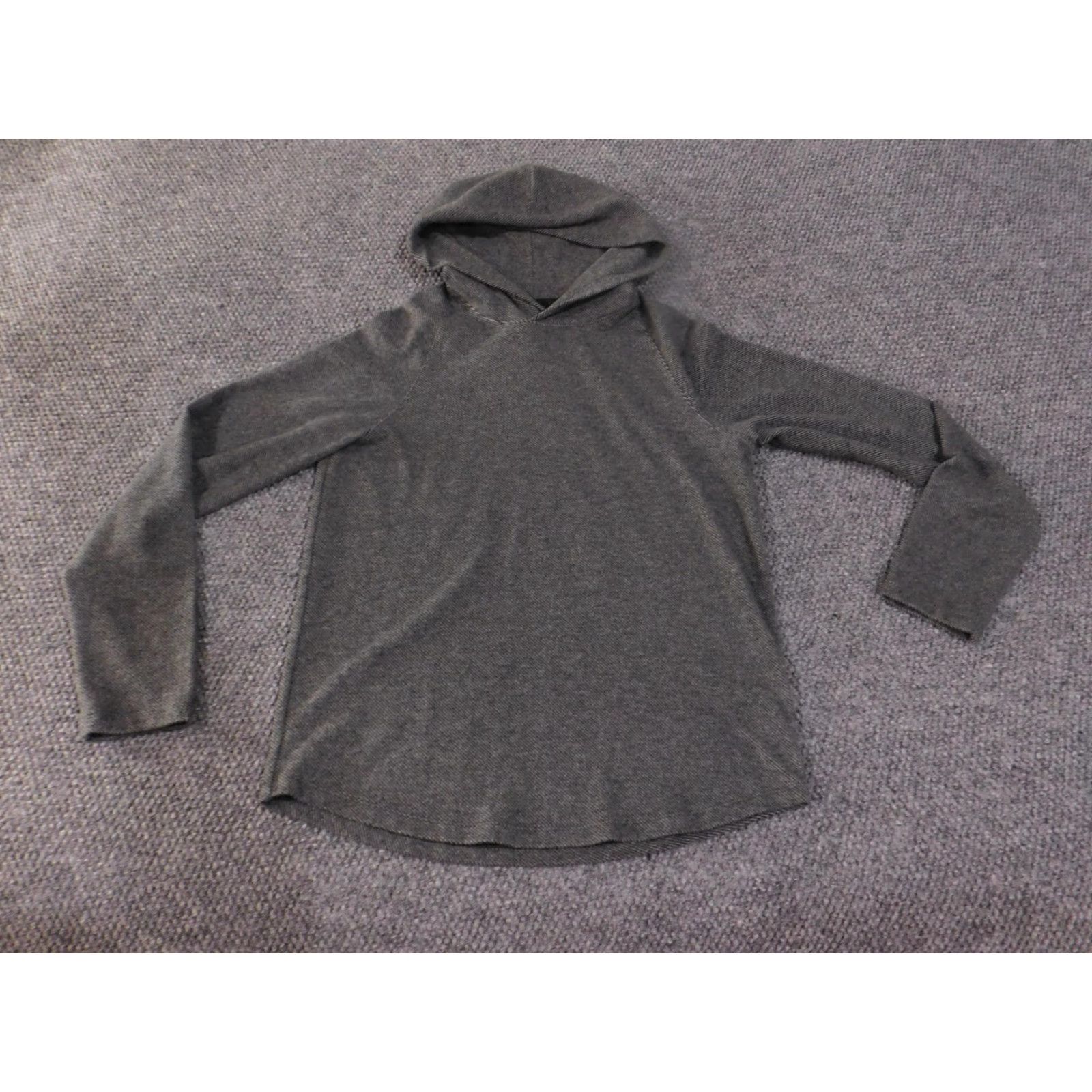 Vince Vince Hoodie Sweater Womens Small Modal Blend Pullover Lightweight Casual Soft T Gray Raglan Sleeve V-Neck Logo Size S / US 4 / IT 40 - 2 Thumbnail