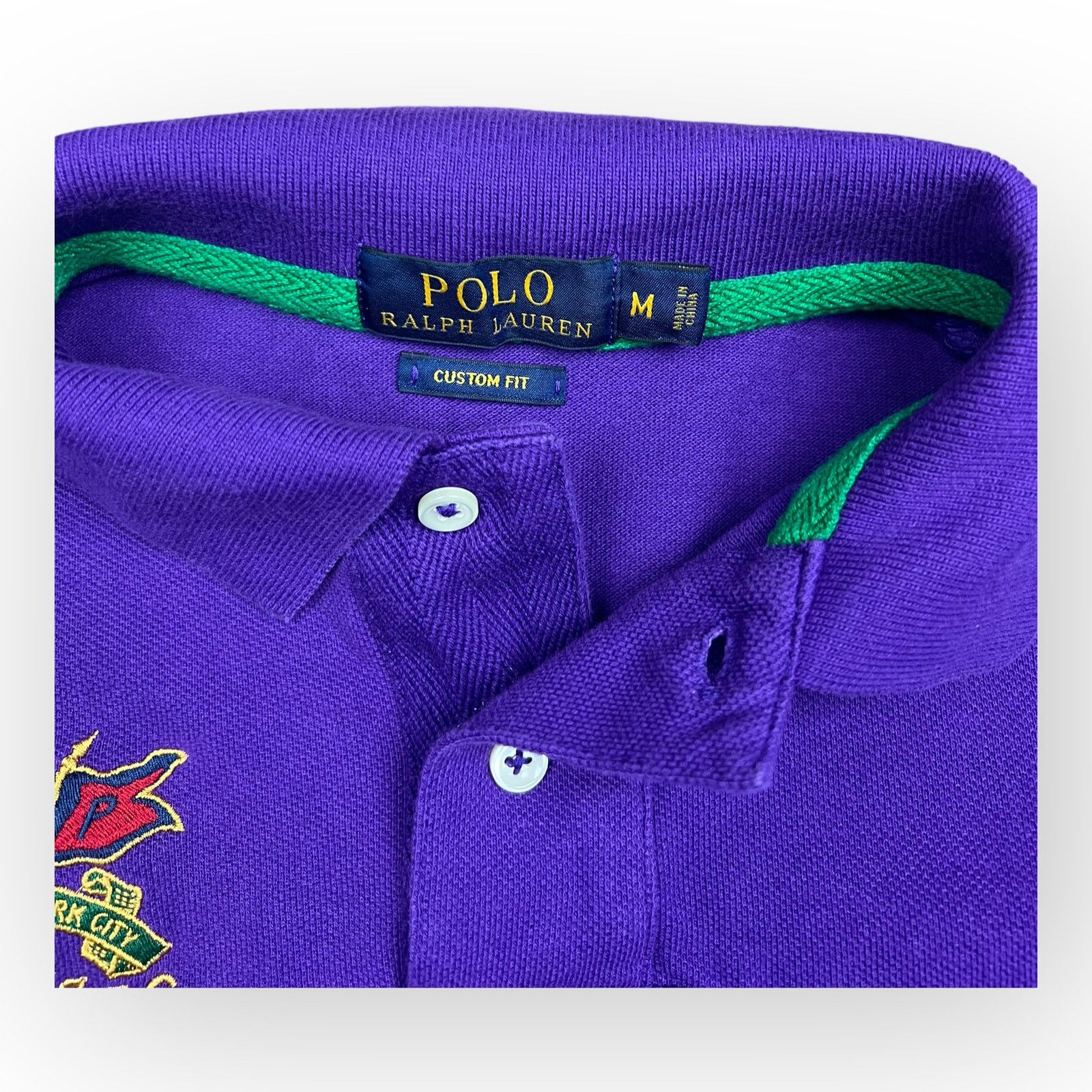 Polo Ralph Lauren Polo Ralph Lauren Rare Vintage Big Pony Crest Accent Polo Size US M / EU 48-50 / 2 - 9 Thumbnail