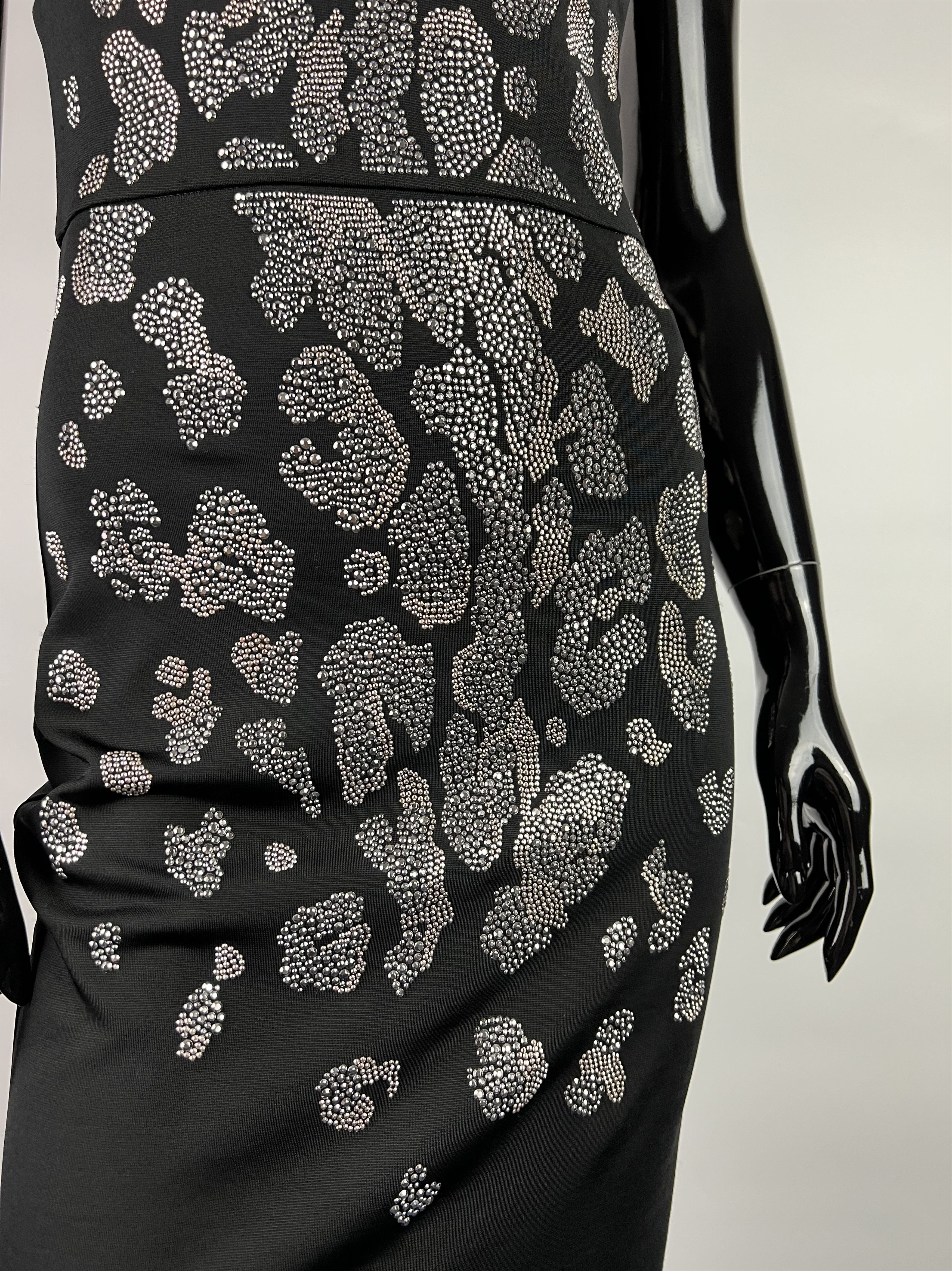 Just Cavalli × Roberto Cavalli Just Cavalli Rhinestones Sleeveless Short Dress Size IT40 Size S / US 4 / IT 40 - 7 Thumbnail