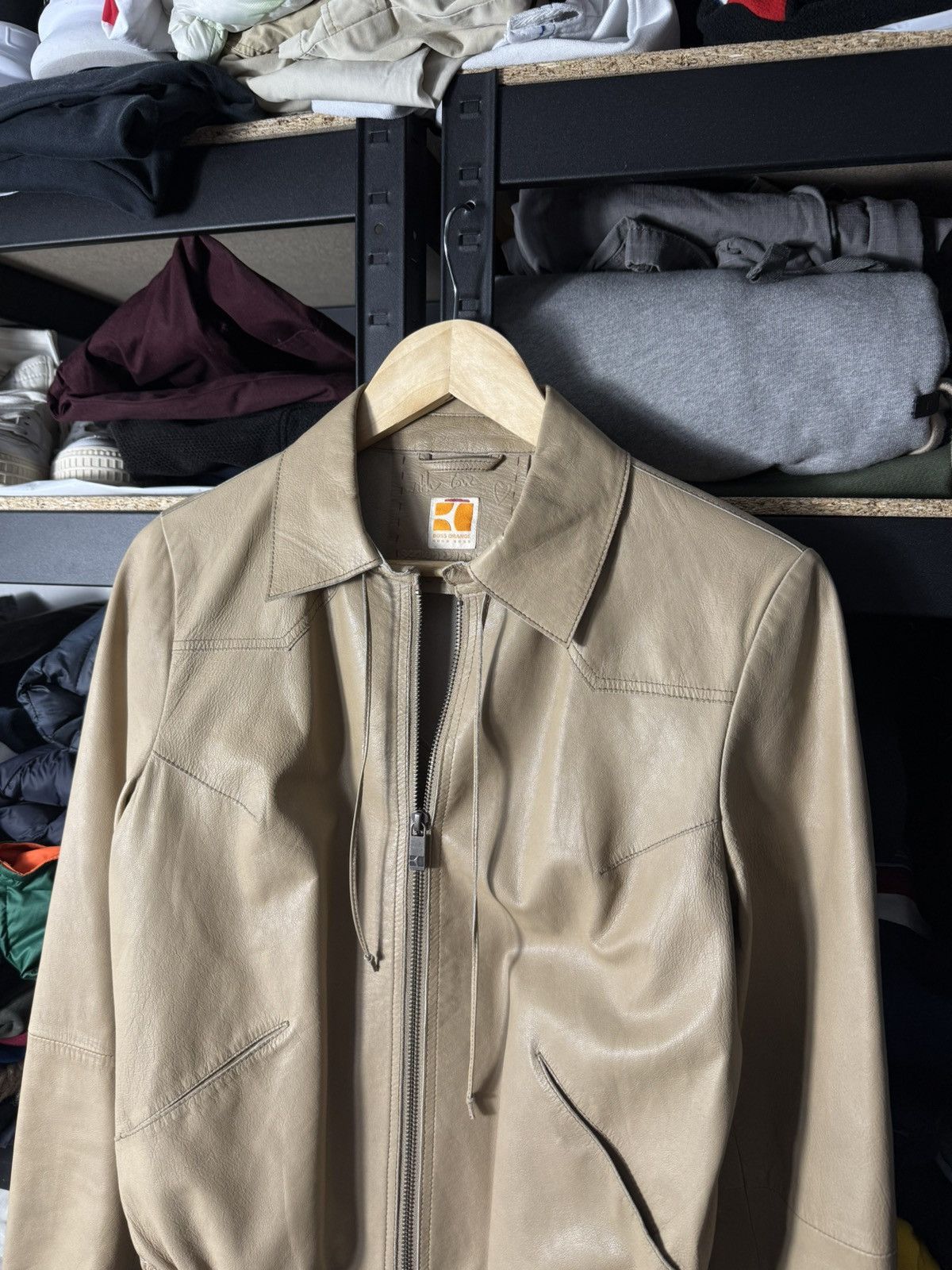 Hugo Boss Hugo Boss Orange Women’s Leather Jacket Goat Leather US 6 Size M / US 6-8 / IT 42-44 - 2 Thumbnail