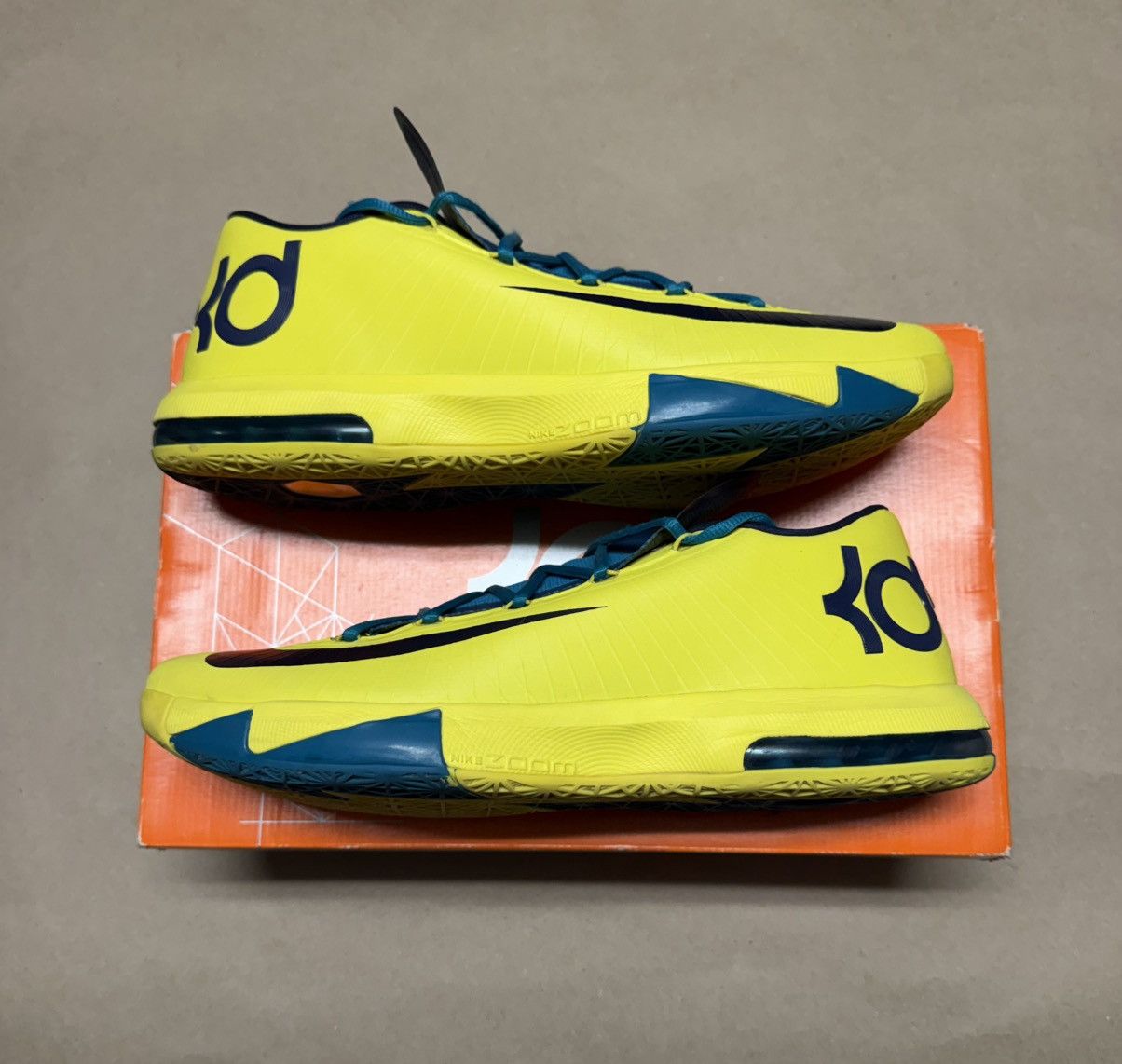Nike Nike KD 6 Peak Pleasant Kevin Durant men’s sz 14 Basketball! Size US 14 / EU 47 - 1 Thumbnail